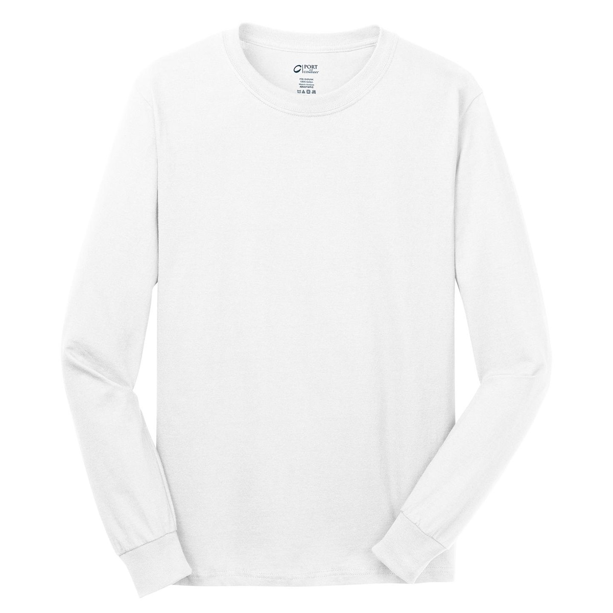 Port & Company Men's Long Sleeve T-Shirt - 5.4 Oz 100% Cotton Basic Tee (S-4XL) - View #3
