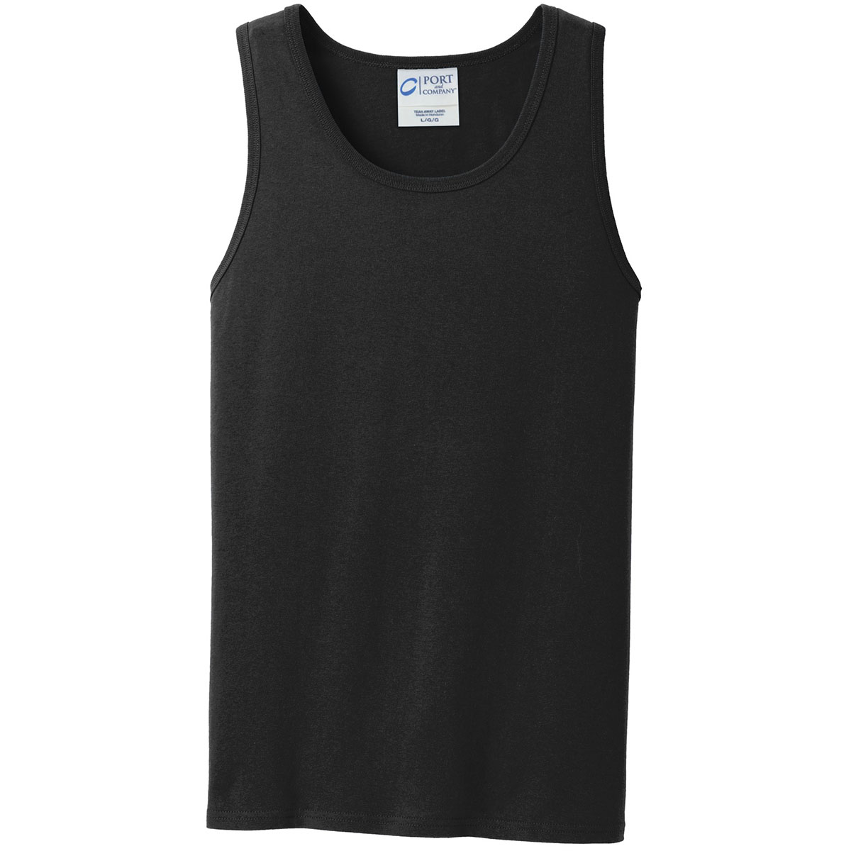 Port & Company PC54TT Core Cotton Tank Top Jet Black Full Source