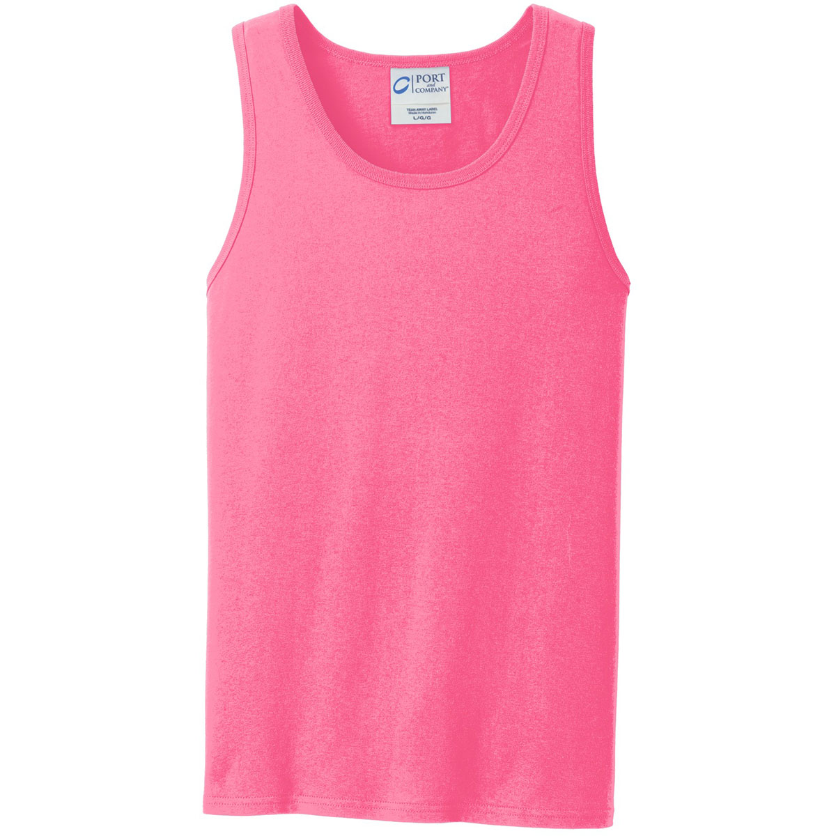 Port & Company ® Ladies Core Cotton Tank Top. Lpc54tt L Neon Pink