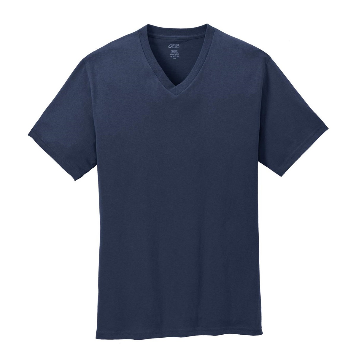 Port & Company PC54V Core Cotton V-Neck Tee - Navy | Full Source