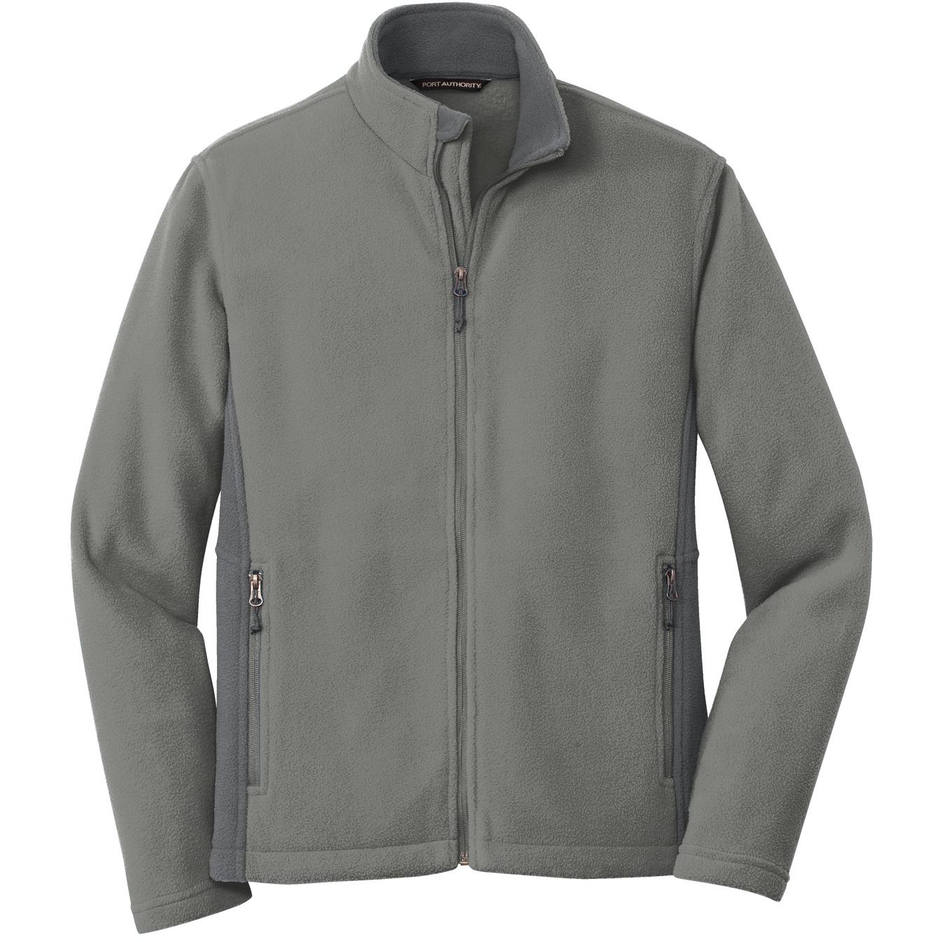 Port Authority F216 Colorblock Value Fleece Jacket - Deep Smoke ...