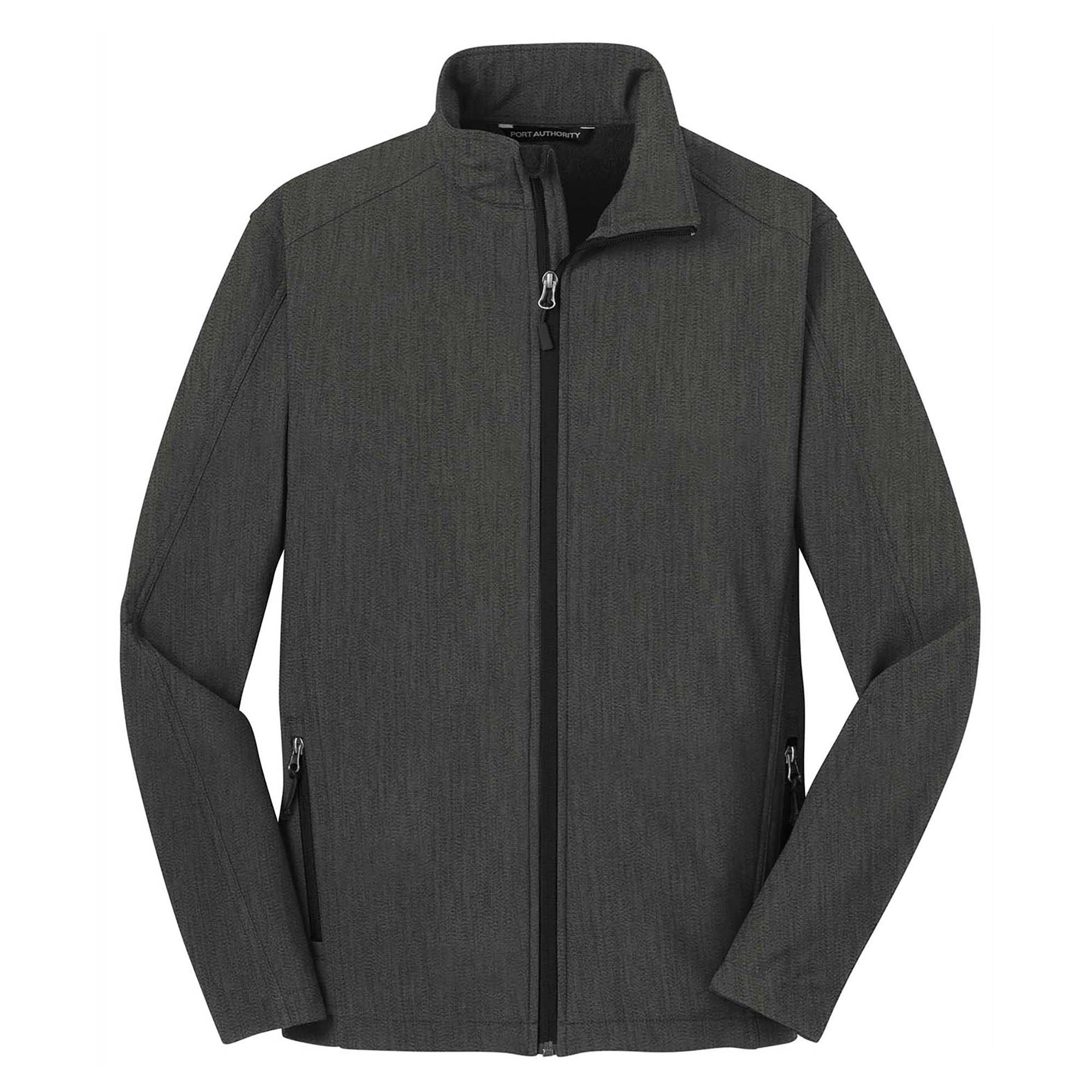 Port Authority J317 Core Soft Shell Jacket - Black Charcoal Heather