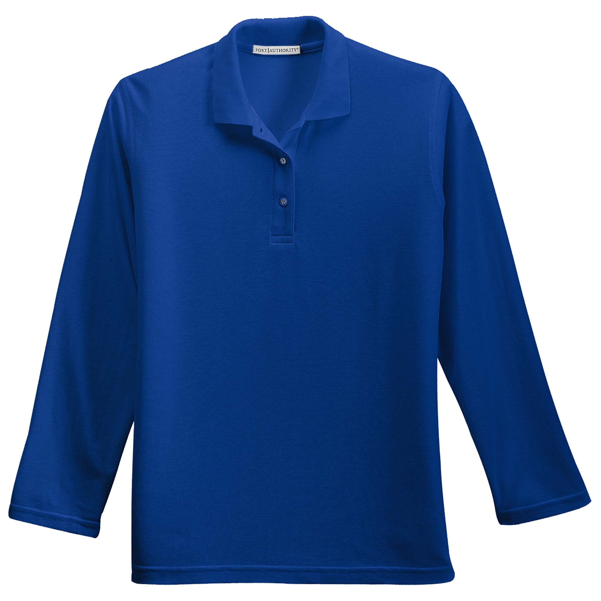 Port Authority L500LS Ladies Long Sleeve Silk Touch Polo - Royal | Full ...