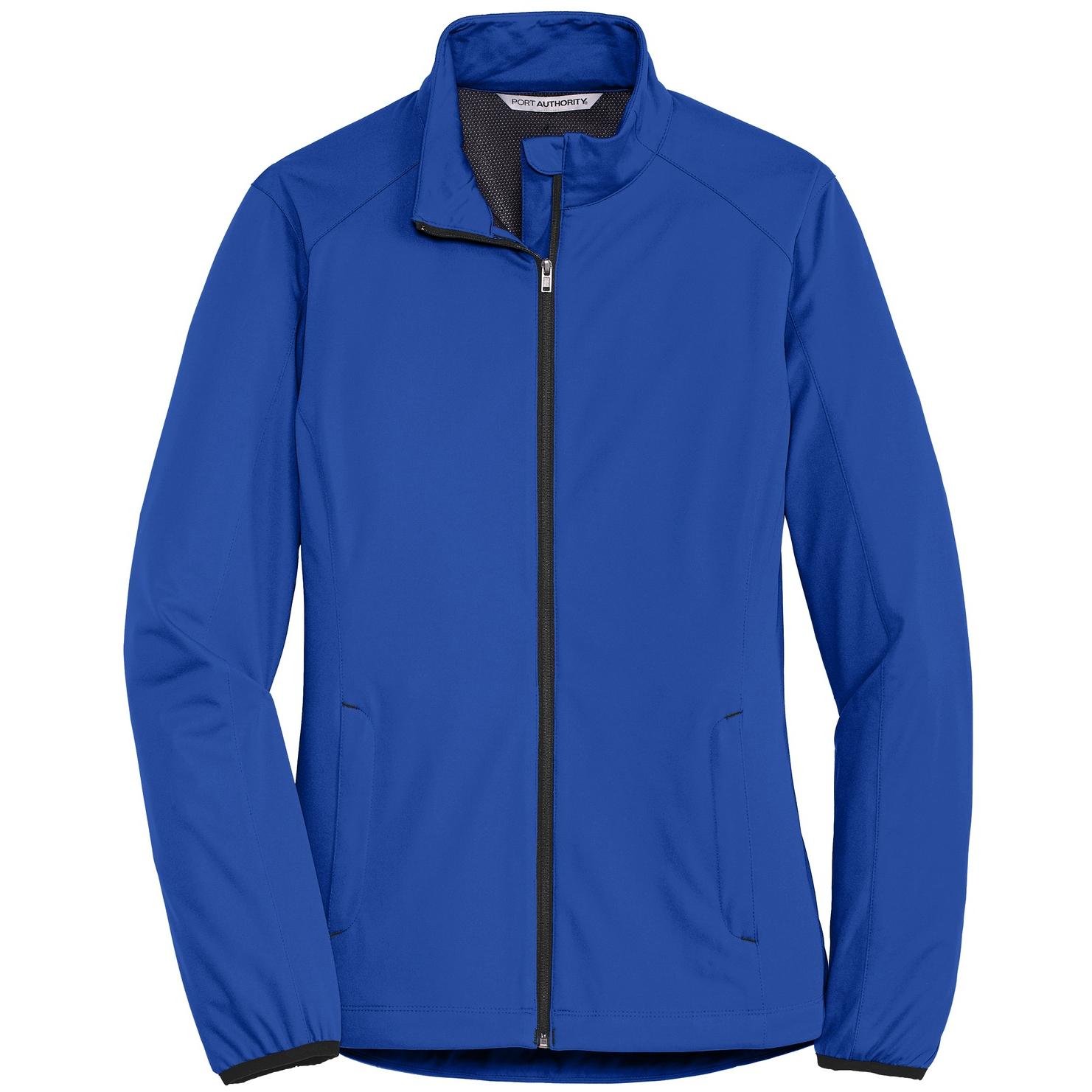 Port Authority L717 Ladies Active Soft Shell Jacket - True Royal | Full ...