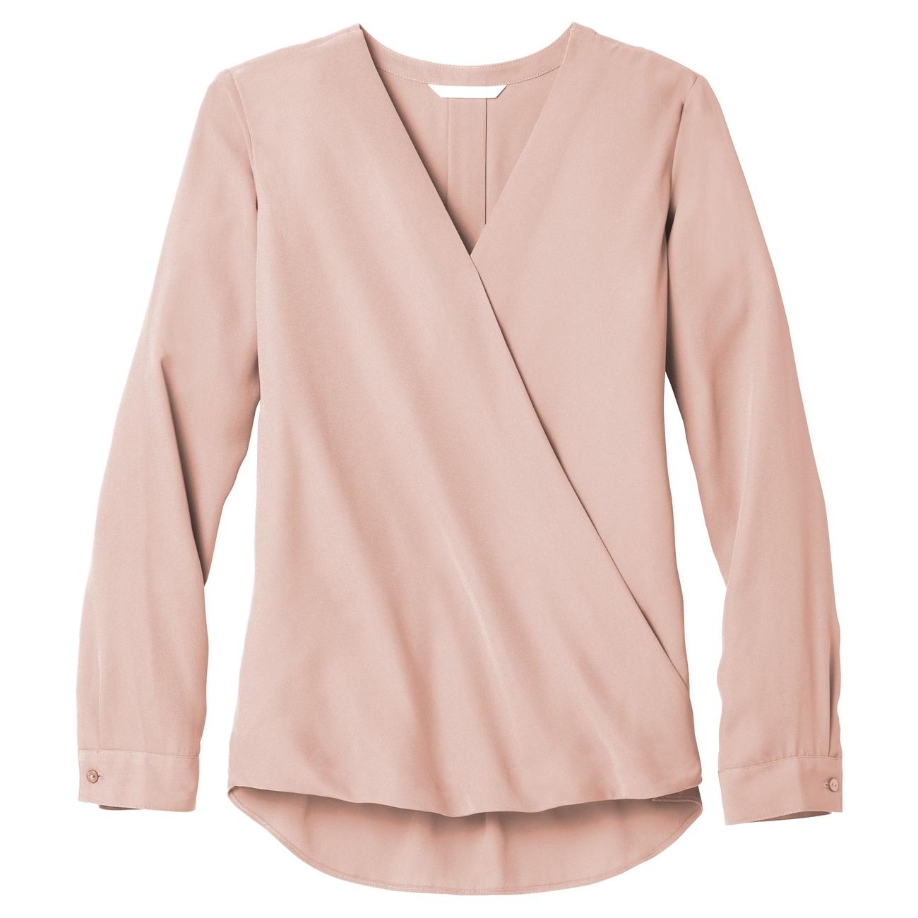 Port Authority LW702 Ladies Wrap Blouse - Rose Quartz | Full Source