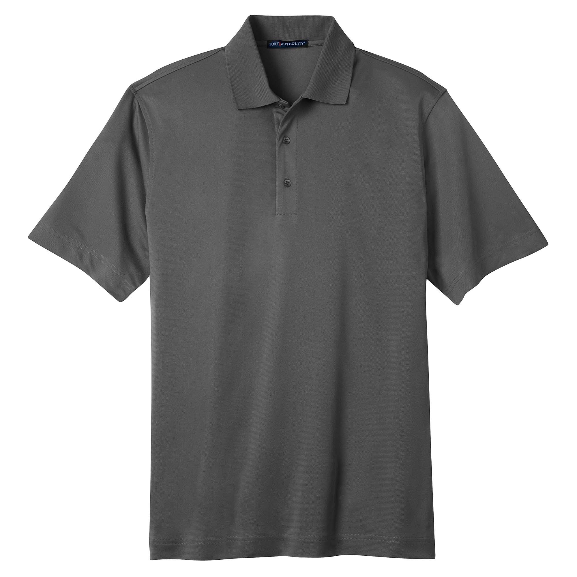 Port Authority TLK527 Tall Tech Pique Polo - Grey Smoke | Full Source