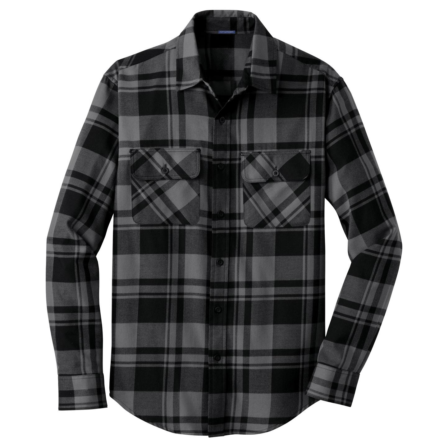 black flannel jacket