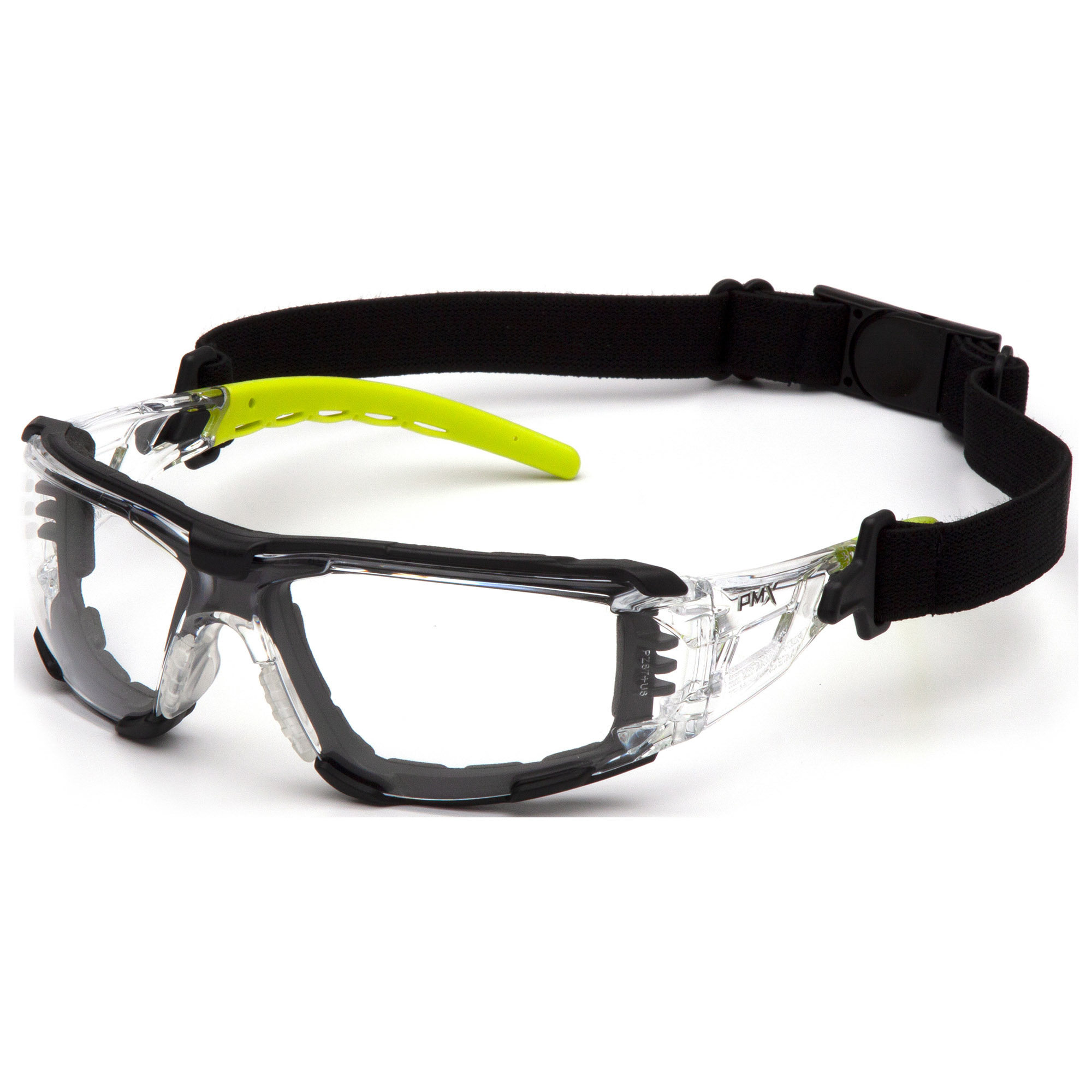 Pyramex Sbl10210stmfp Fyxate Safety Glasses Black Foam Lined Frame Clear H2max Anti Fog Lens