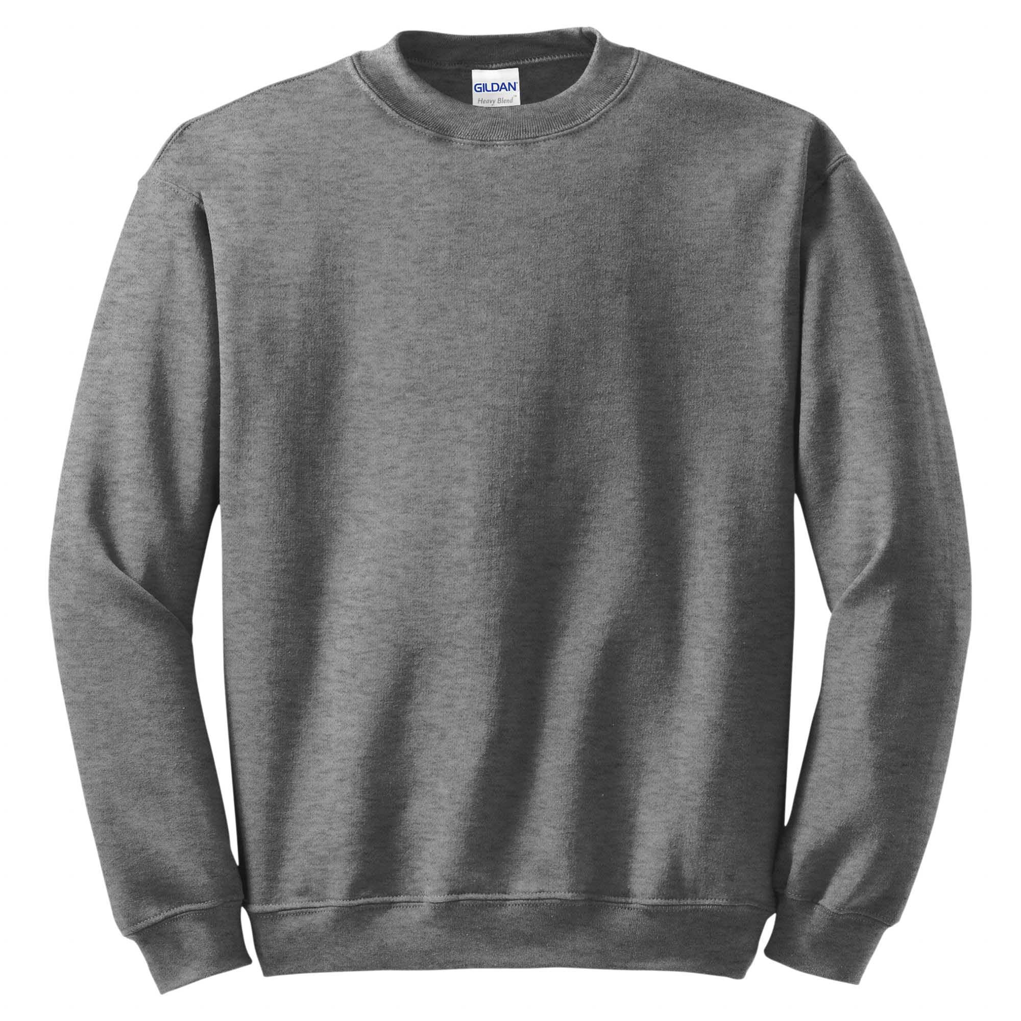 Gildan 18000 Heavy Blend Crewneck Sweatshirt - Graphite Heather | Full ...