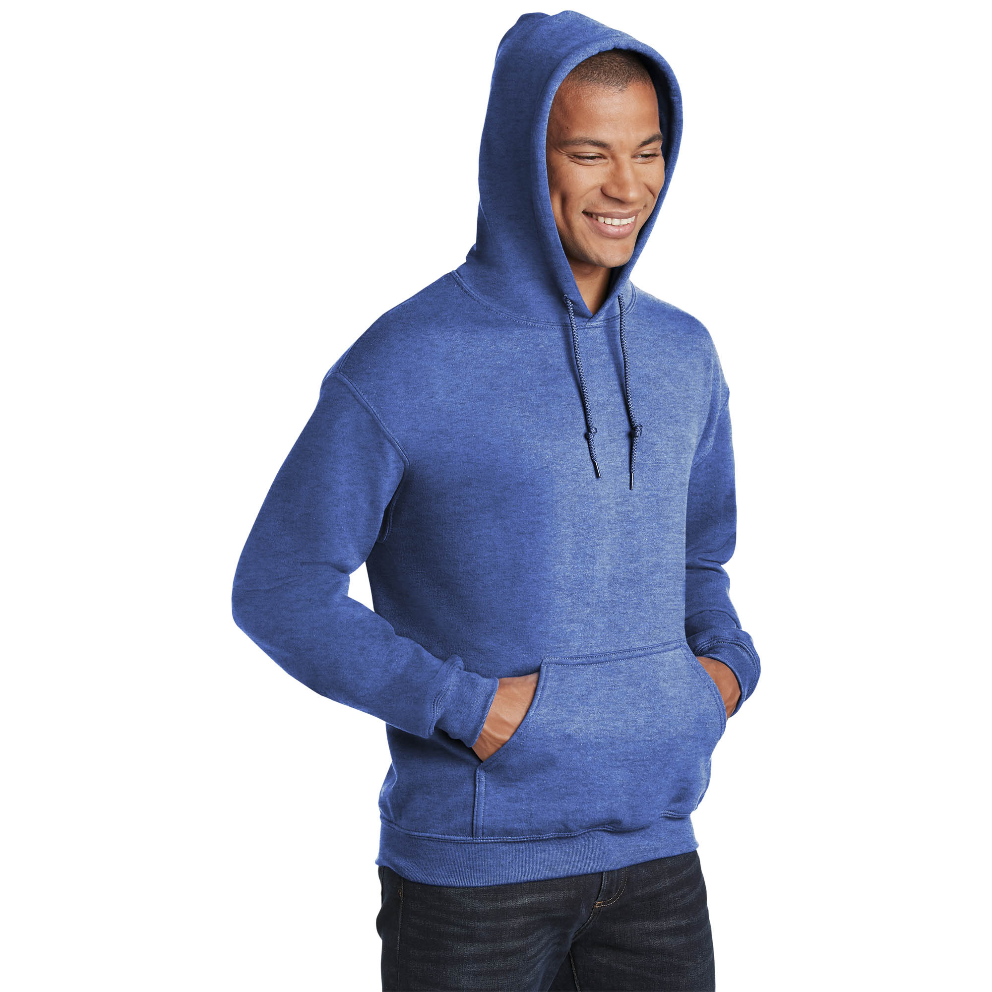 Gildan 18500 Heavy Blend Hooded Sweatshirt - Heather Sport Royal