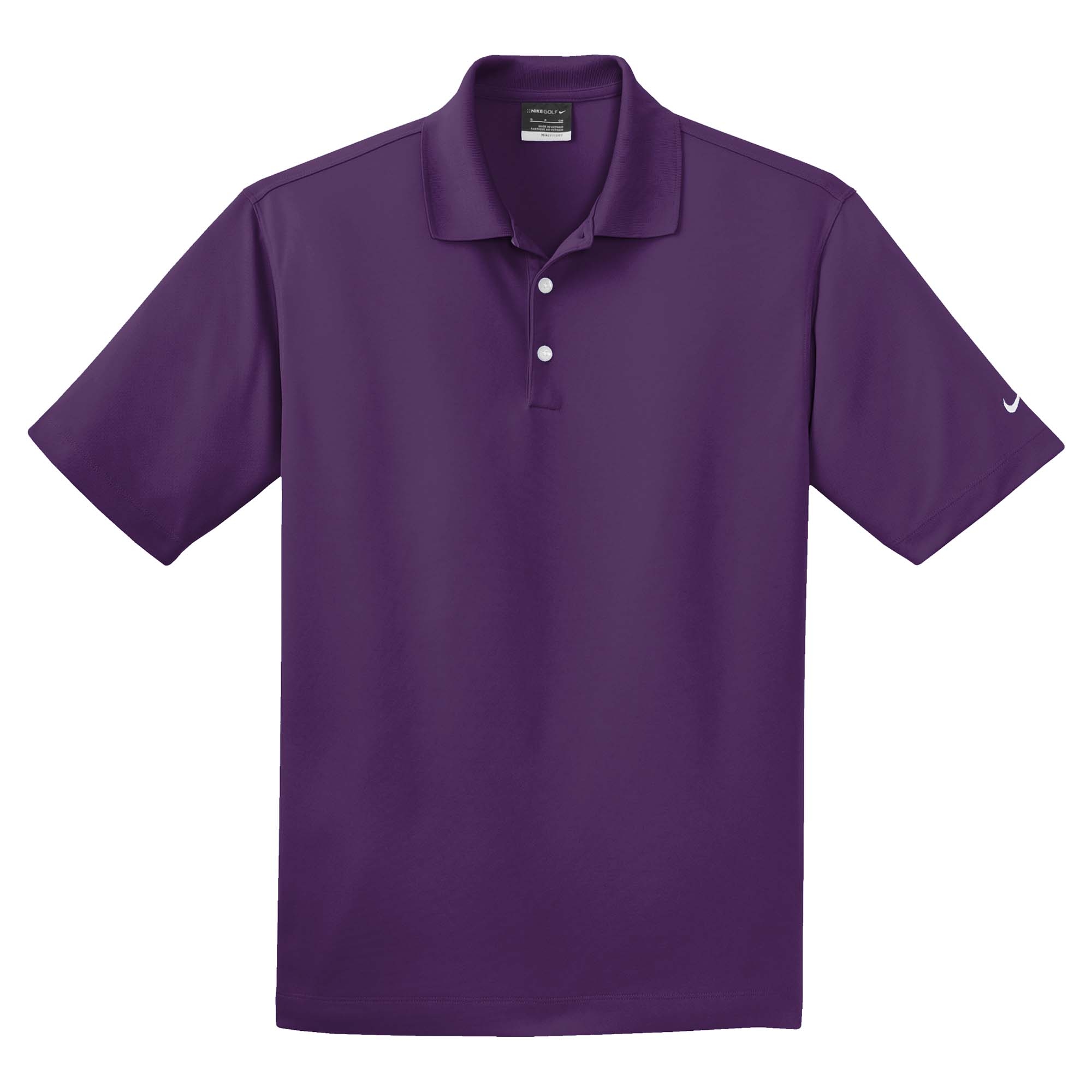 purple dri fit polo