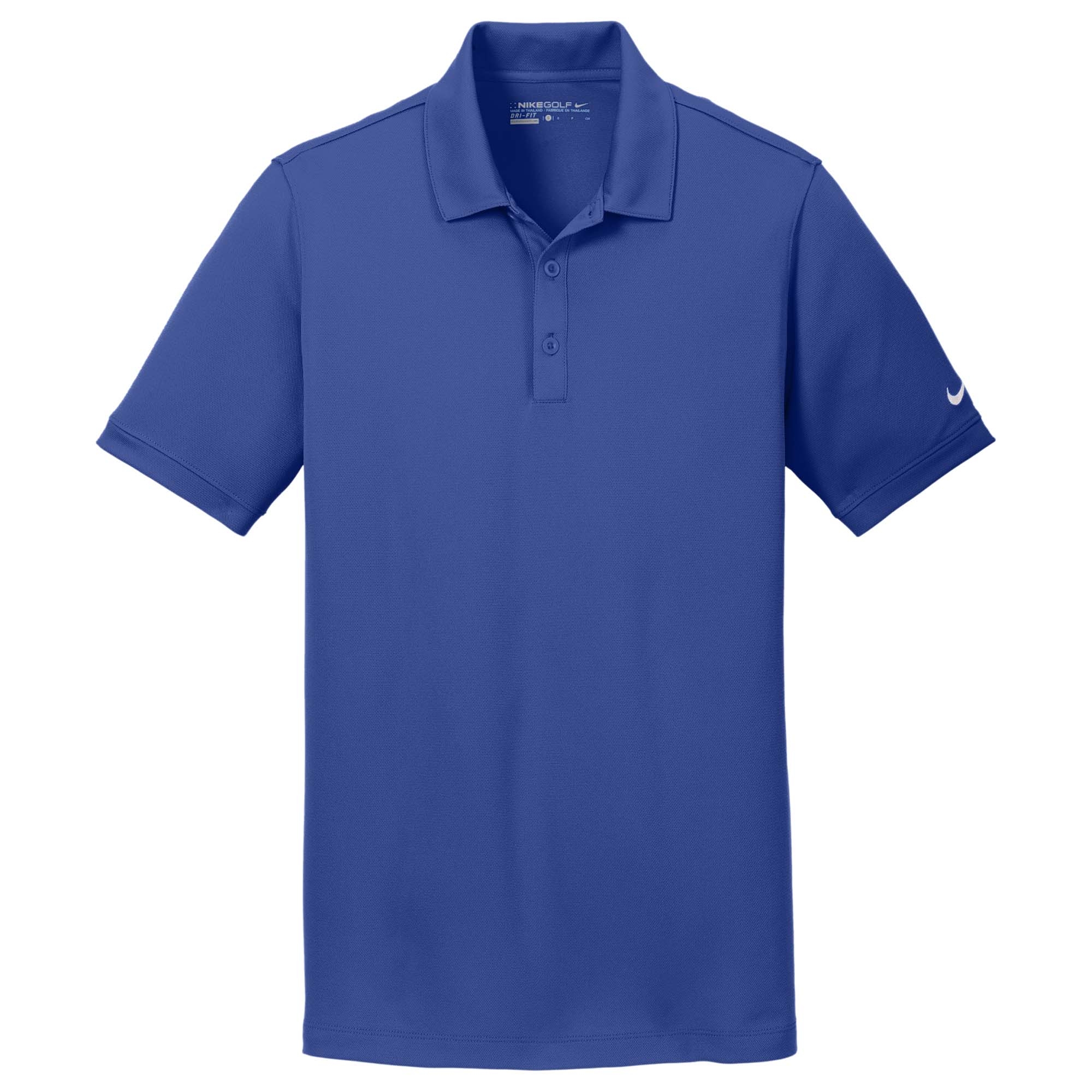 Nike 746099 Dri-FIT Solid Icon Pique Polo - Deep Royal Blue | Full