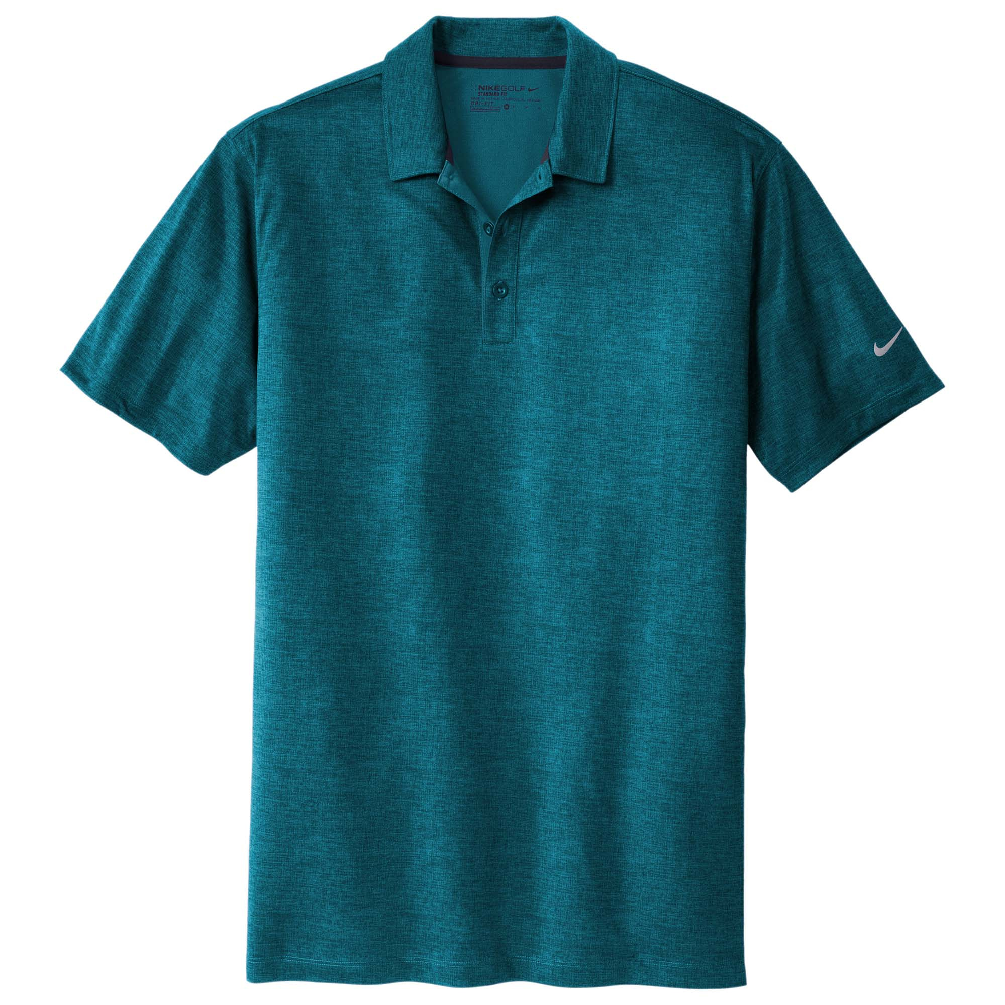 Nike 838965 Dri-FIT Crosshatch Polo - Blustery/Navy | Full Source