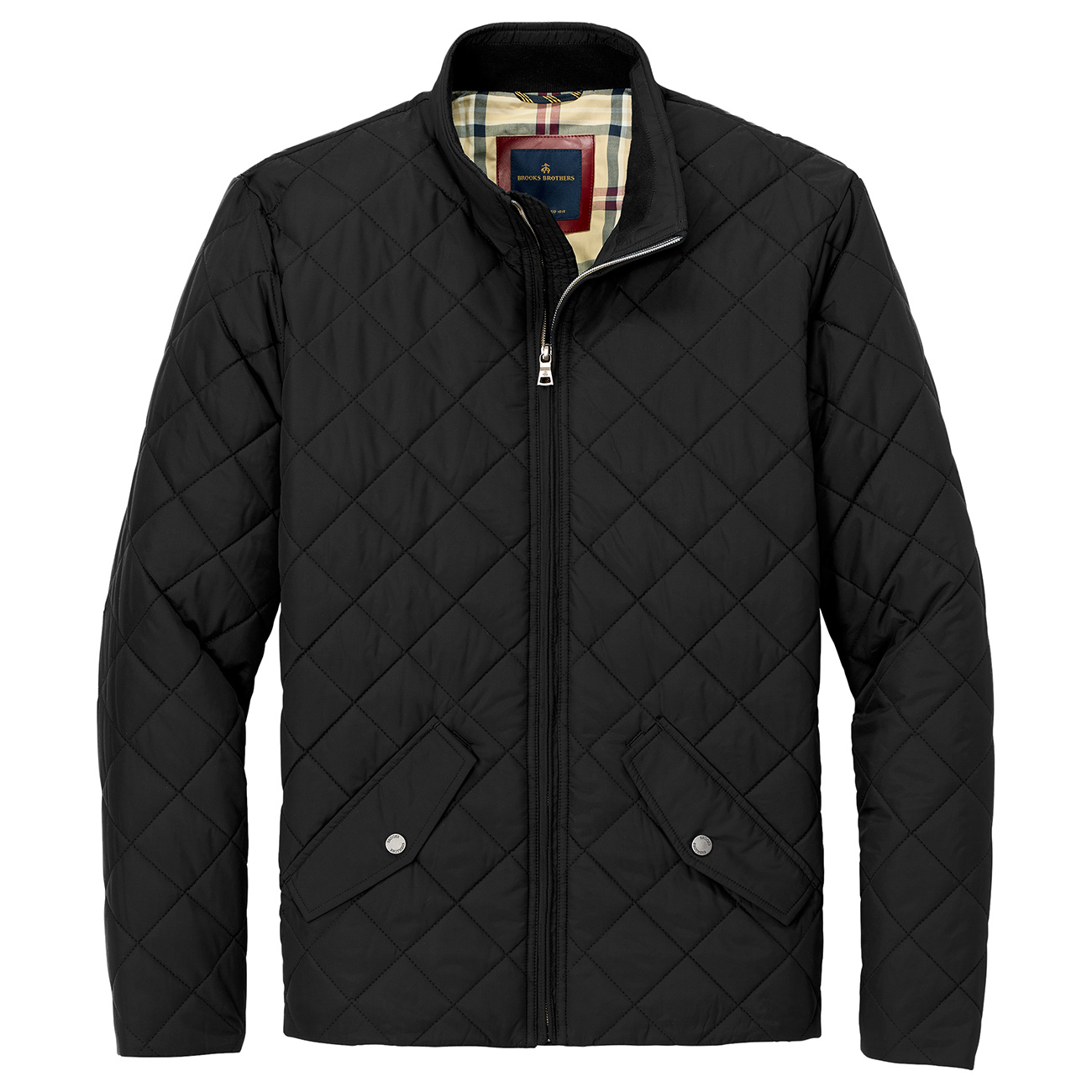 Brooks Brothers BB18600 Quilted Jacket - Deep Black | Full Source