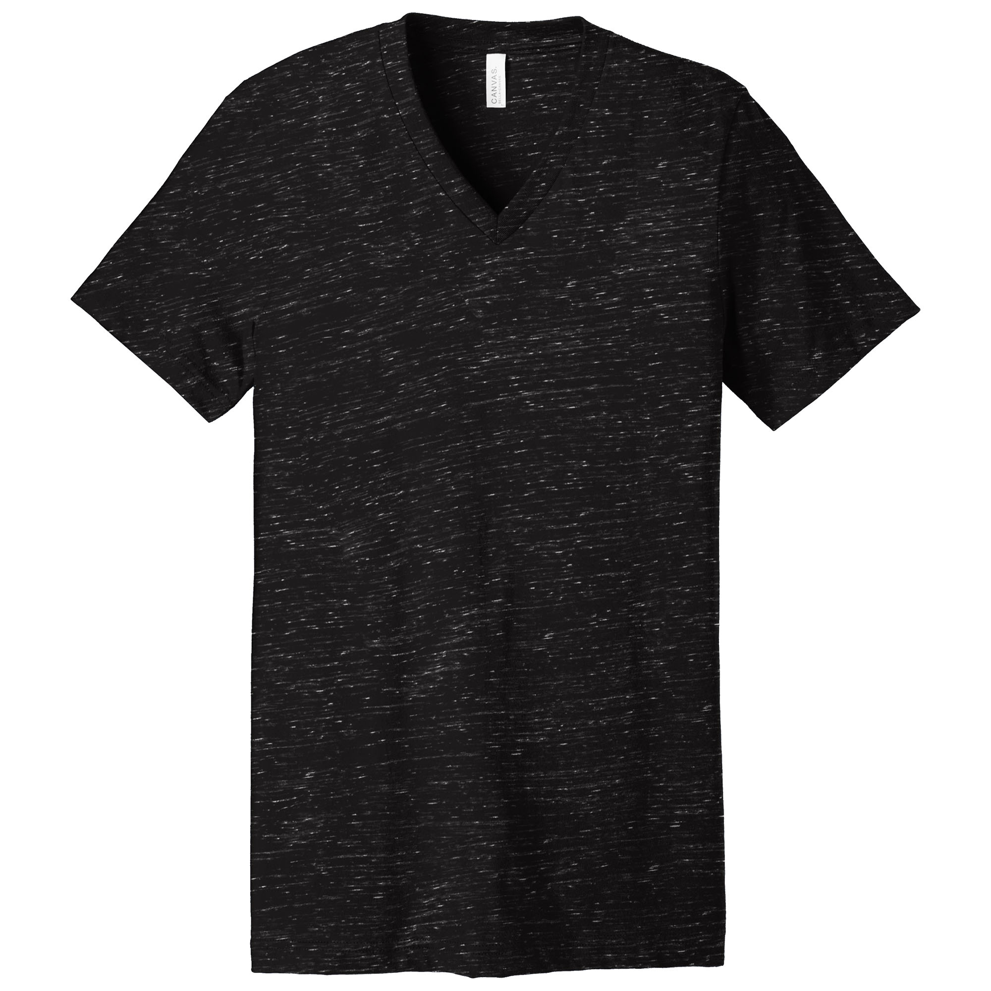 Bella + Canvas BC3655 Unisex Textured Jersey V-Neck Tee - Black Marble ...