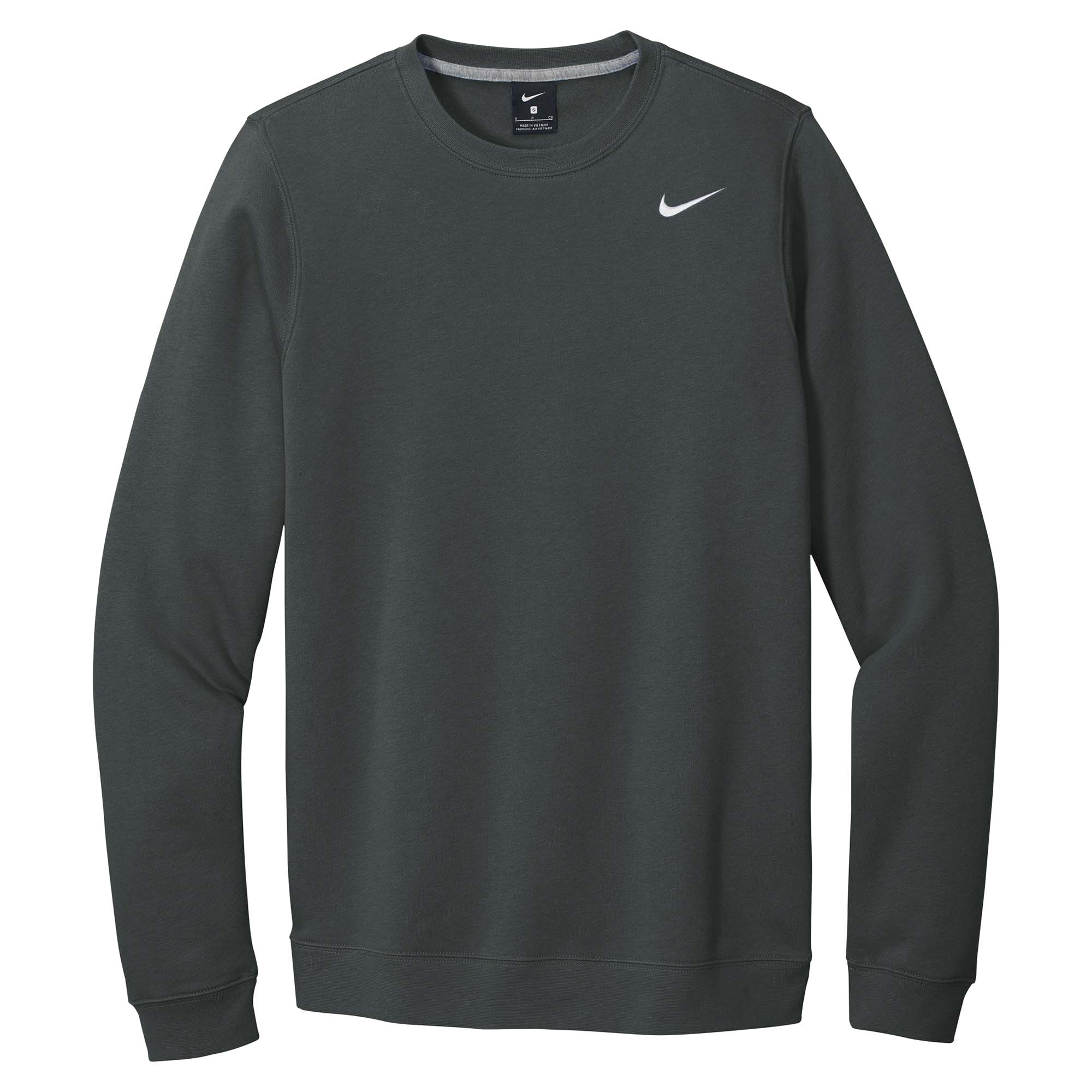 Nike CJ1614 Club Fleece Crew - Anthracite | Full Source