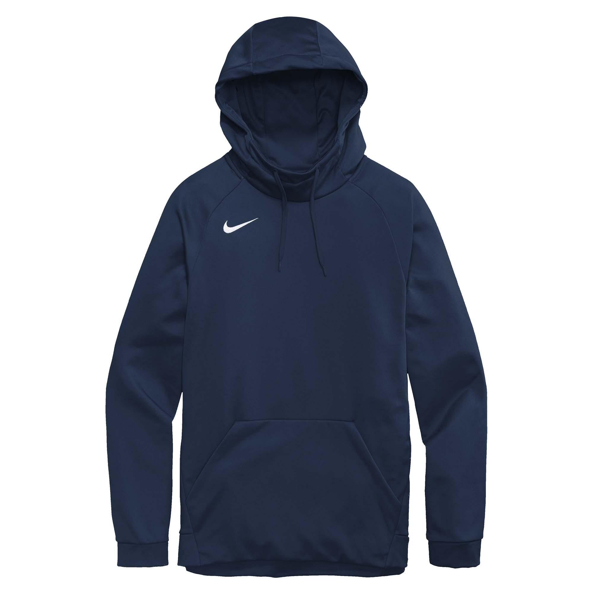 Nike CN9473 Therma-FIT Pullover Fleece Hoodie - Team Navy | Full Source