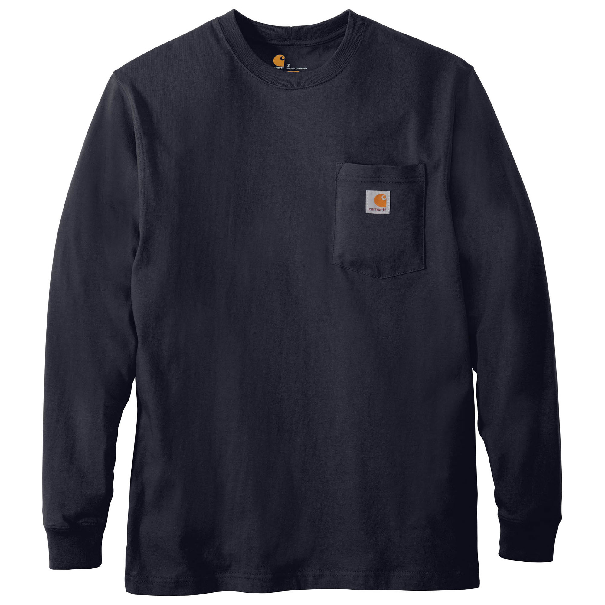 Carhartt K126 Workwear Pocket Long Sleeve T-Shirt - Navy | Full Source