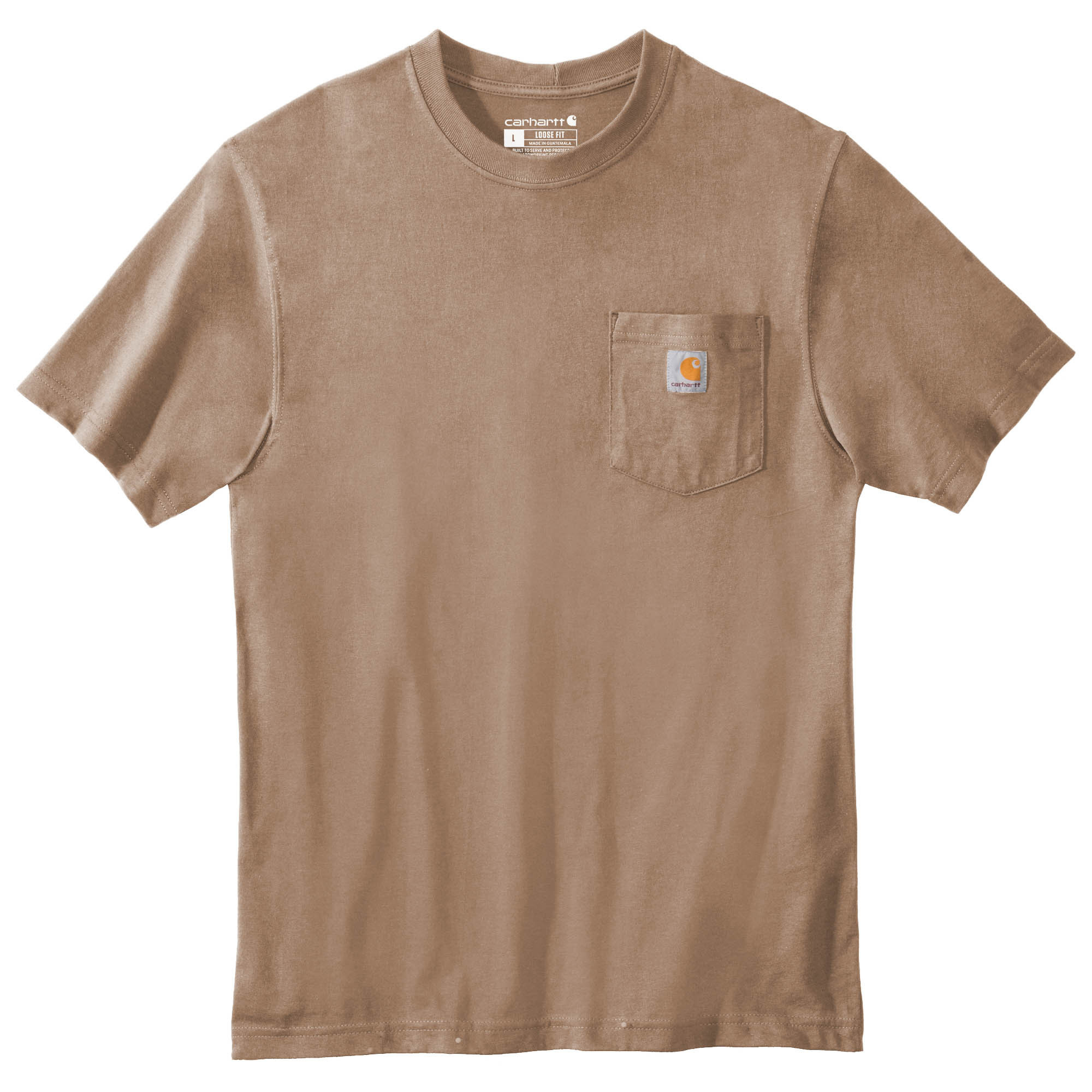 Carhartt K87 Workwear Pocket Short Sleeve T-Shirt - Desert | Full Source