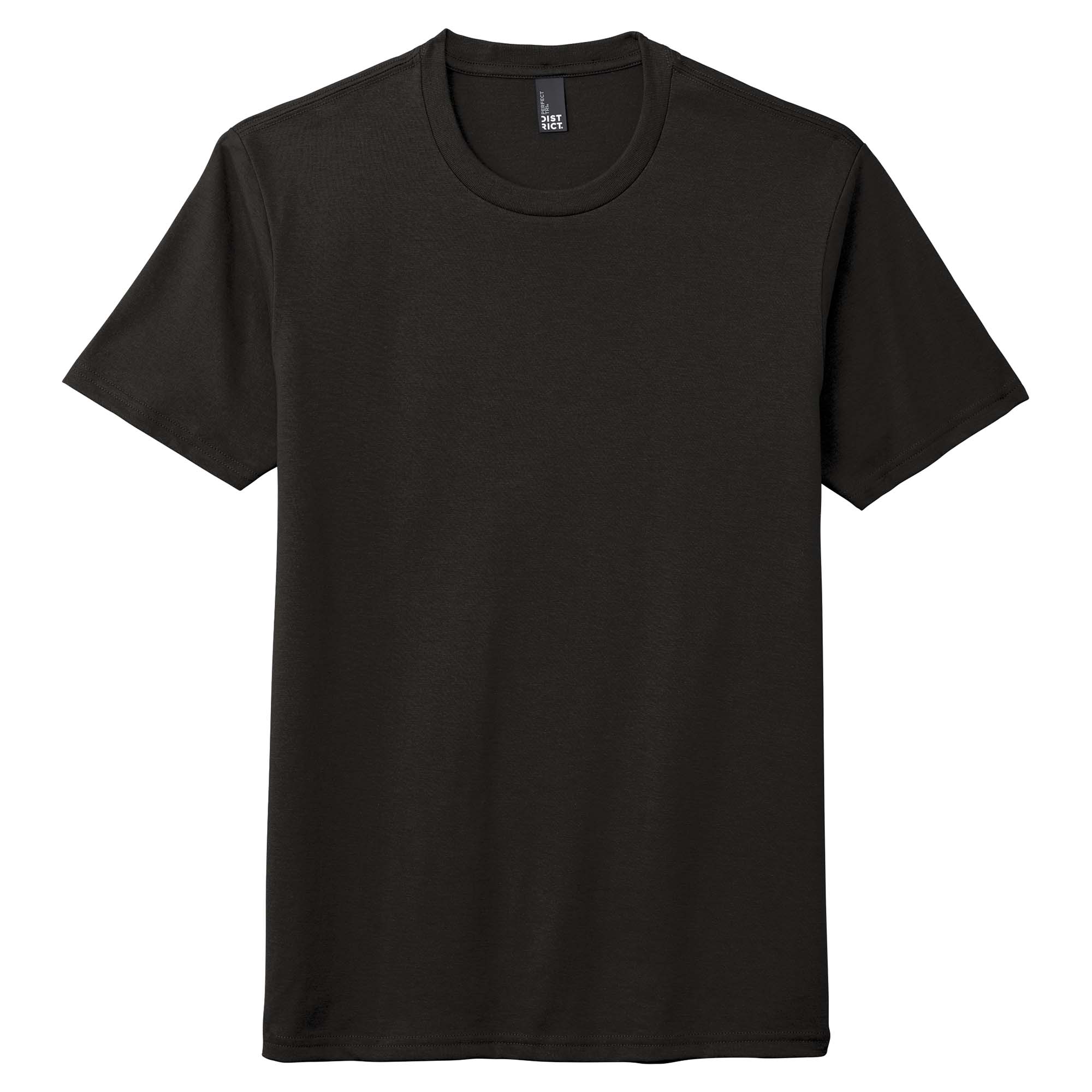 District DM130 Perfect Tri Crew Tee - Black | Full Source