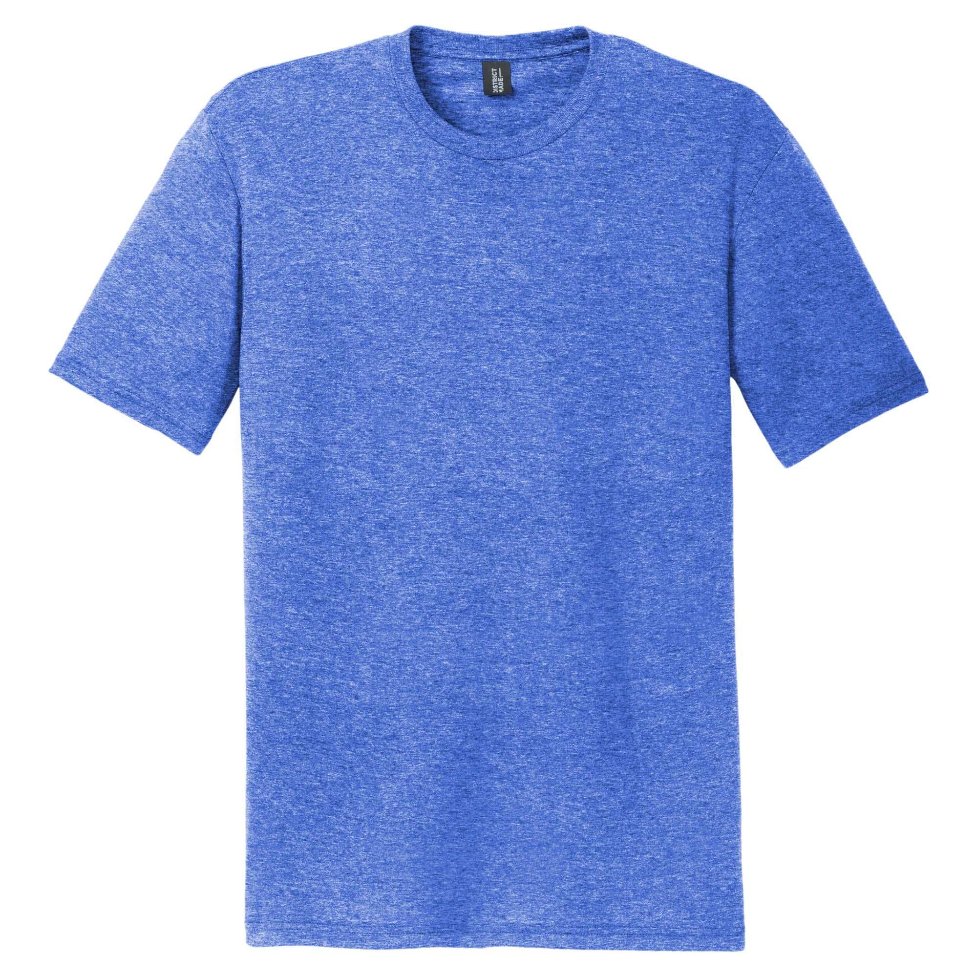 District DM130 Perfect Tri Crew Tee - Royal Frost | Full Source