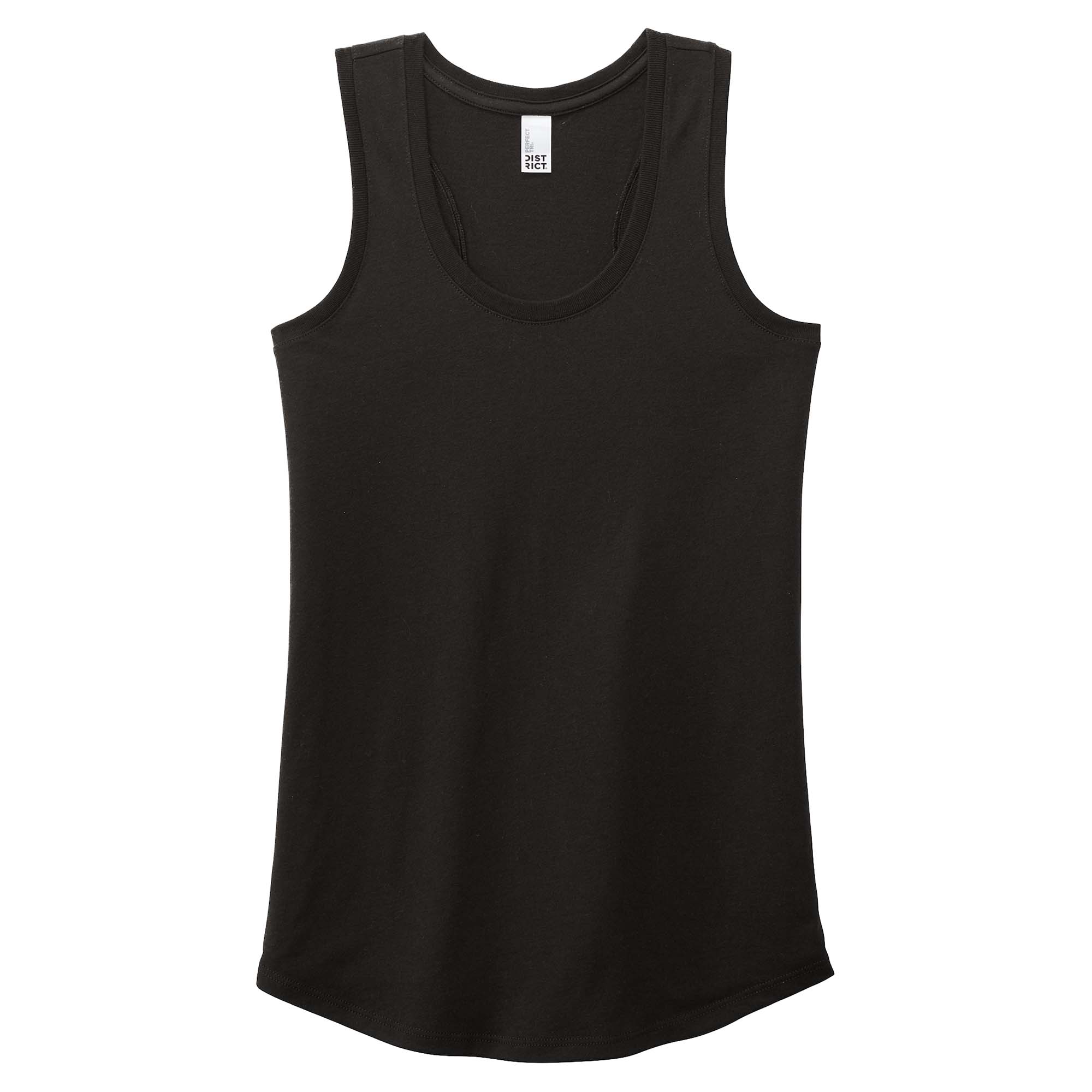 District DM138L Women's Perfect Tri Racerback Tank - Black | Full Source