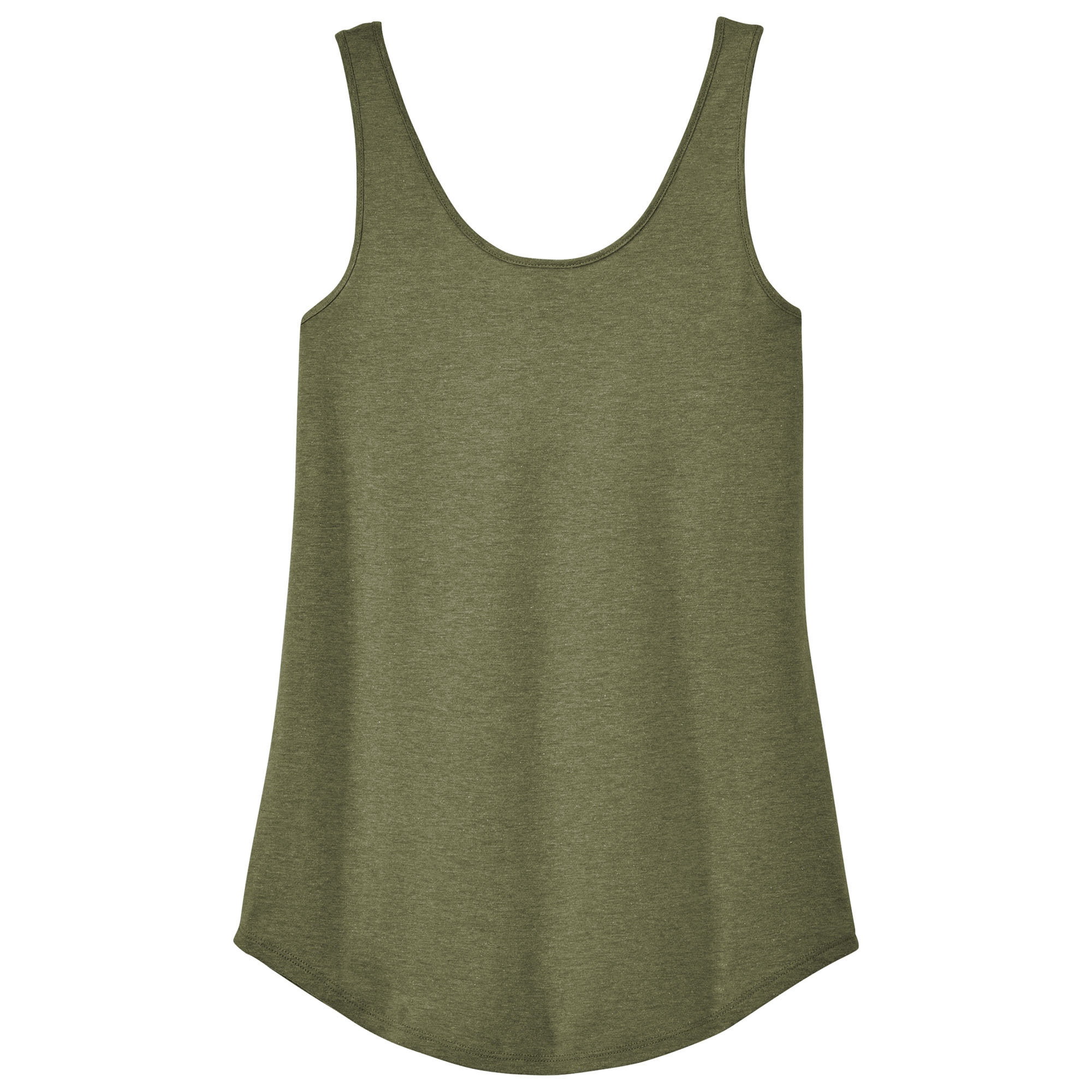 District DT151 Women's Perfect Tri Relaxed Tank - Military Green