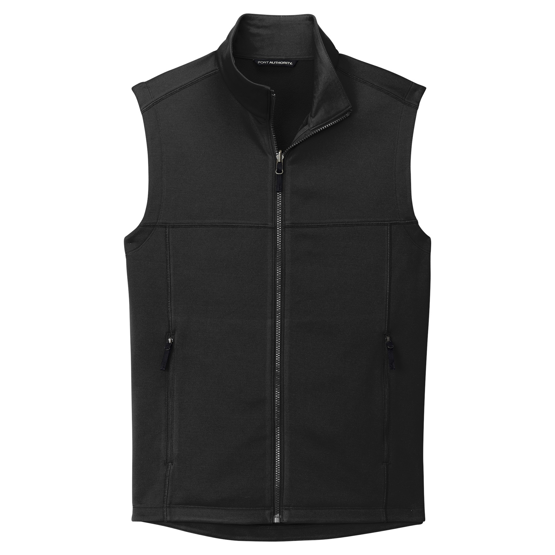 Port Authority F906 Collective Smooth Fleece Vest - Deep Black | Full ...