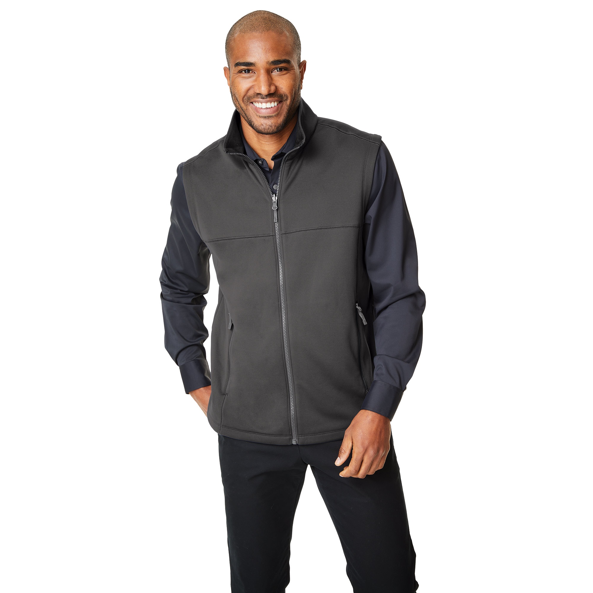 Port Authority F906 Collective Smooth Fleece Vest - Graphite | Full Source