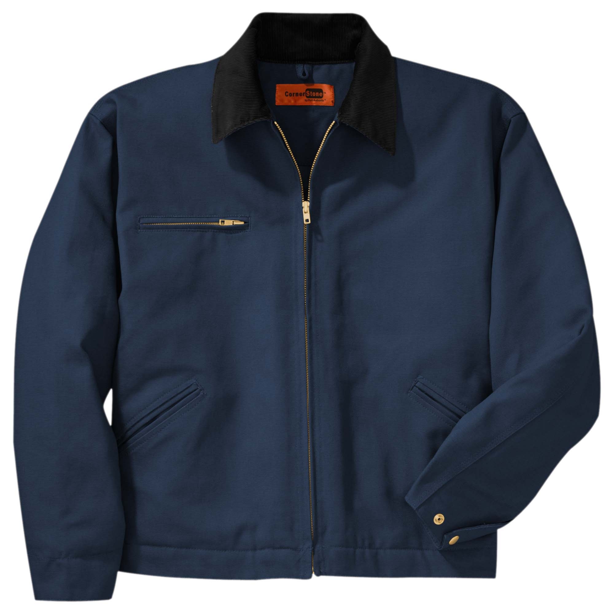 CornerStone J763 Duck Cloth Work Jacket - Navy/Black