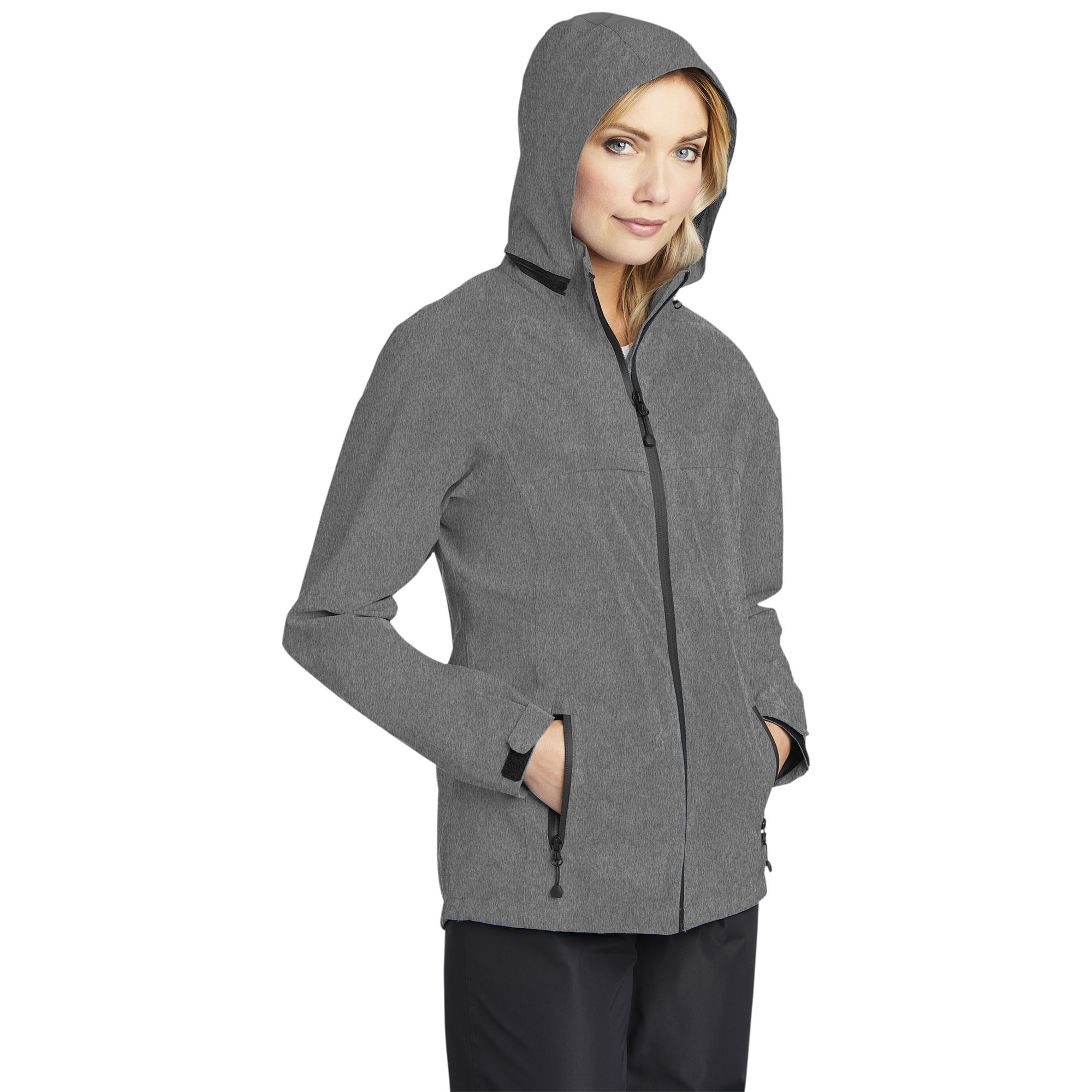 Port Authority Ladies Torrent Waterproof Jacket - L333 - Dark Grey Heather  - XS at  Women's Coats Shop