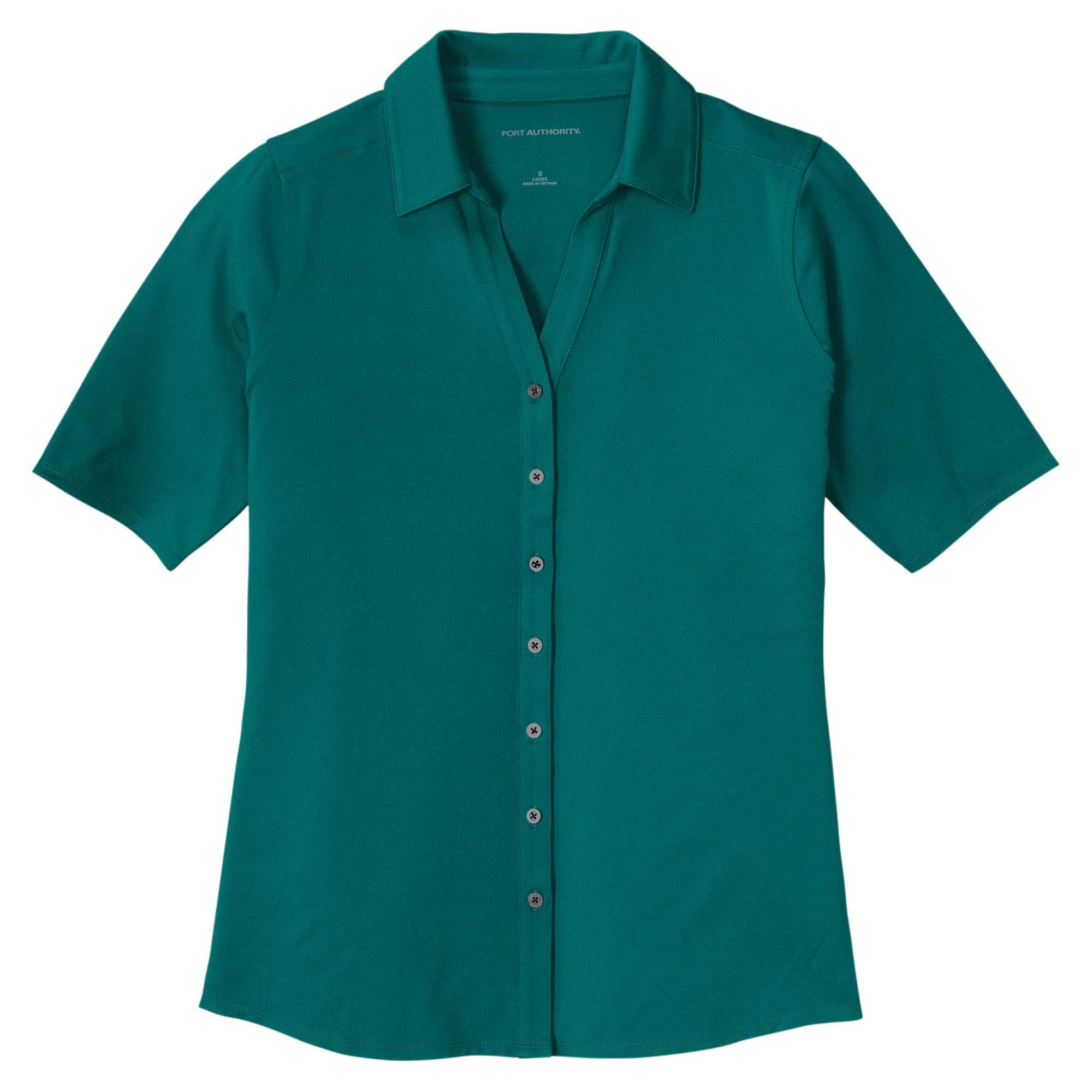 Port Authority LK682 Ladies City Stretch Top - Dark Teal | Full Source