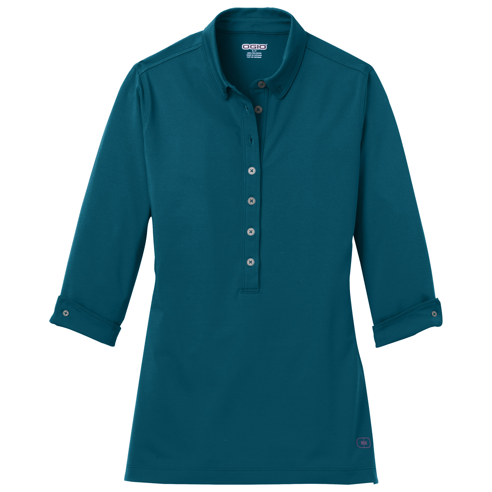 OGIO LOG122 Ladies Gauge Polo Teal Throttle