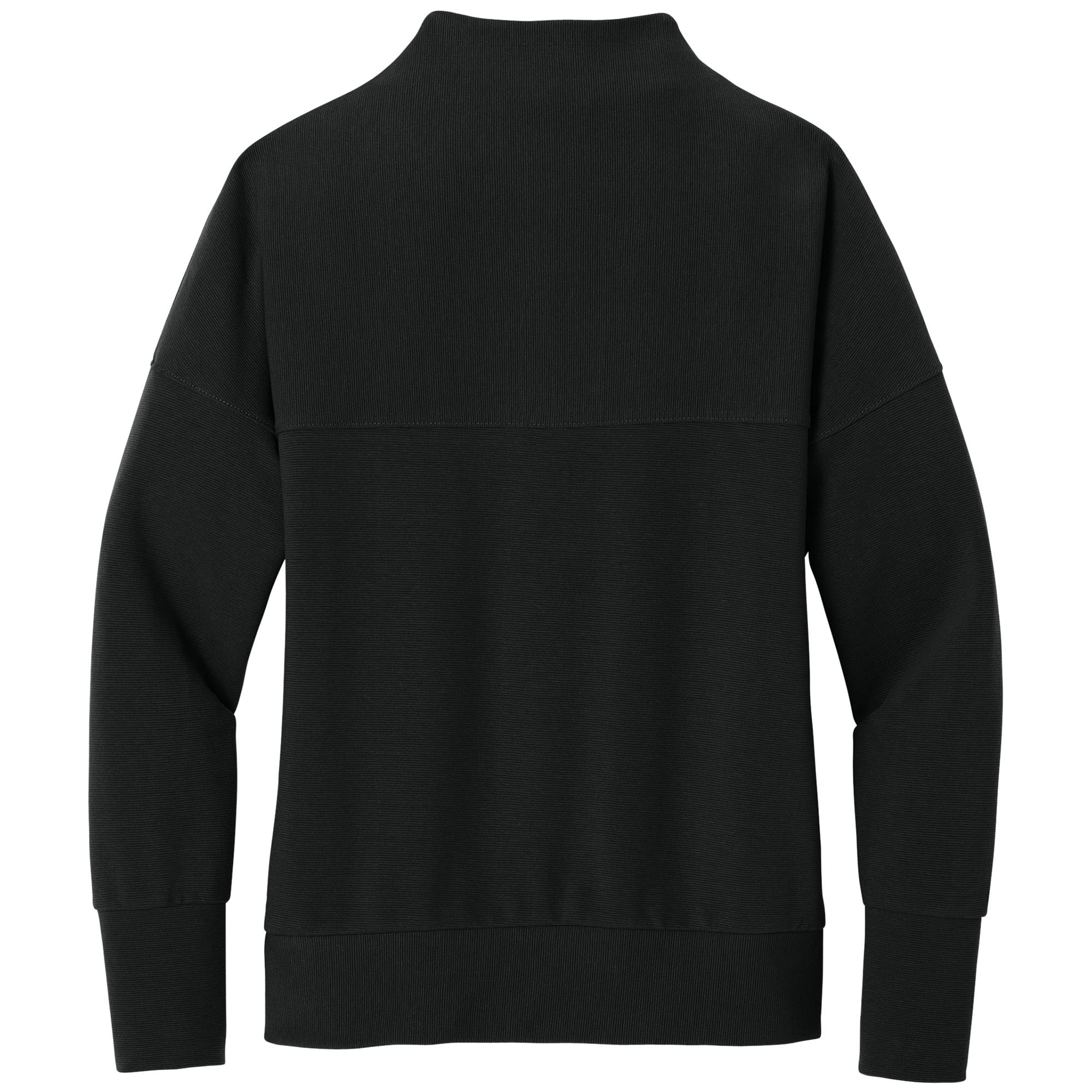 めいぷる Women's Linear Textured Quarter Zip at Stitch Logo