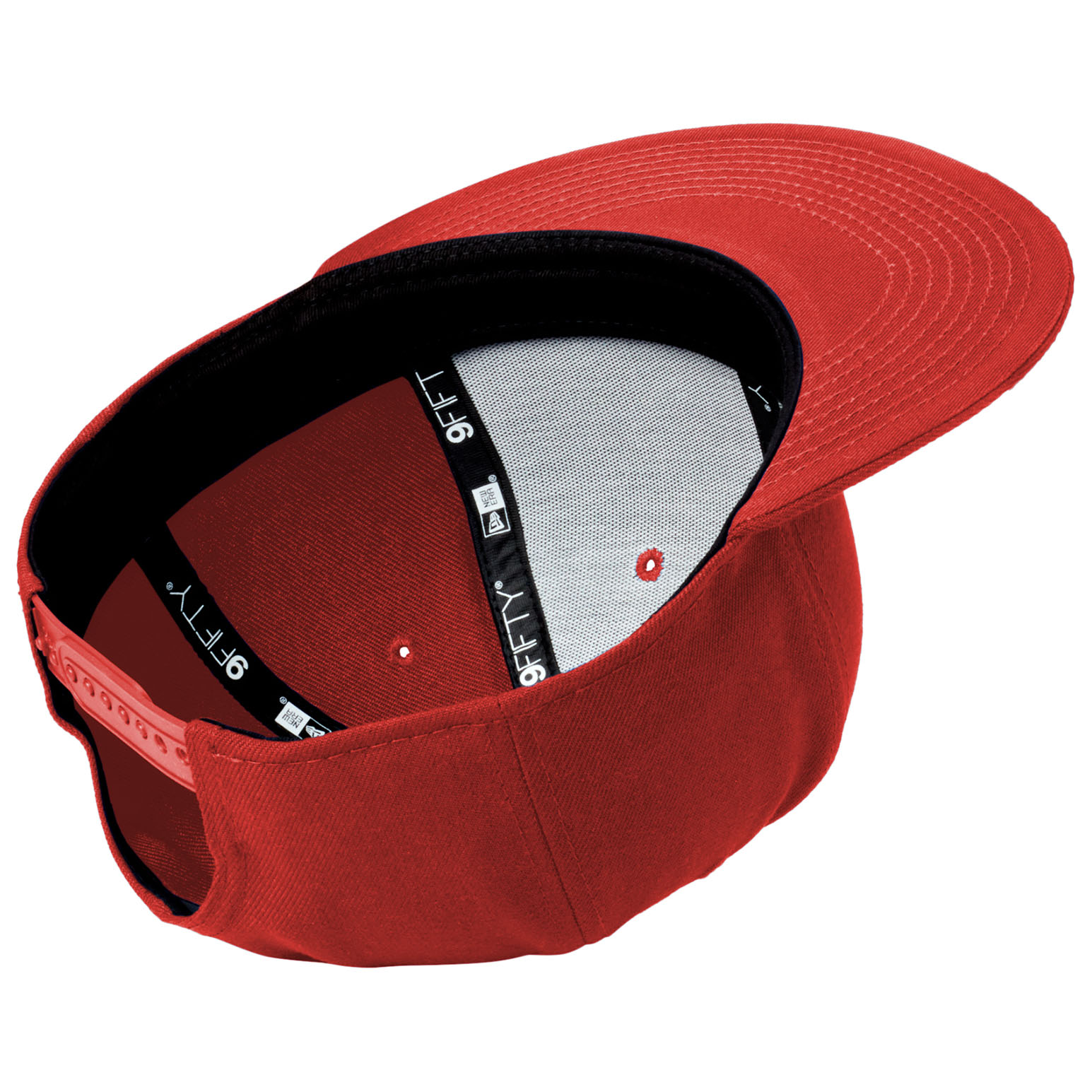 New Era NE4020 Standard Fit Flat Bill Snapback Cap - Scarlet