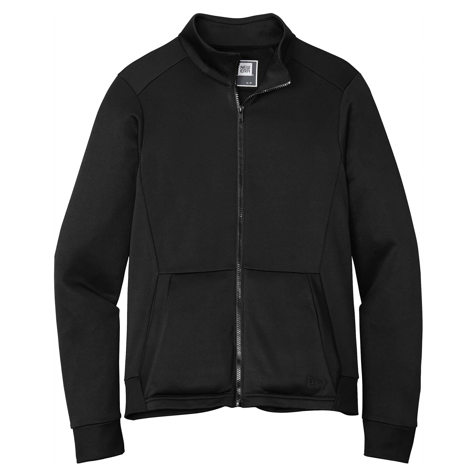 New Era NEA530 Performance Terry Full-Zip Jacket - Black | Full Source