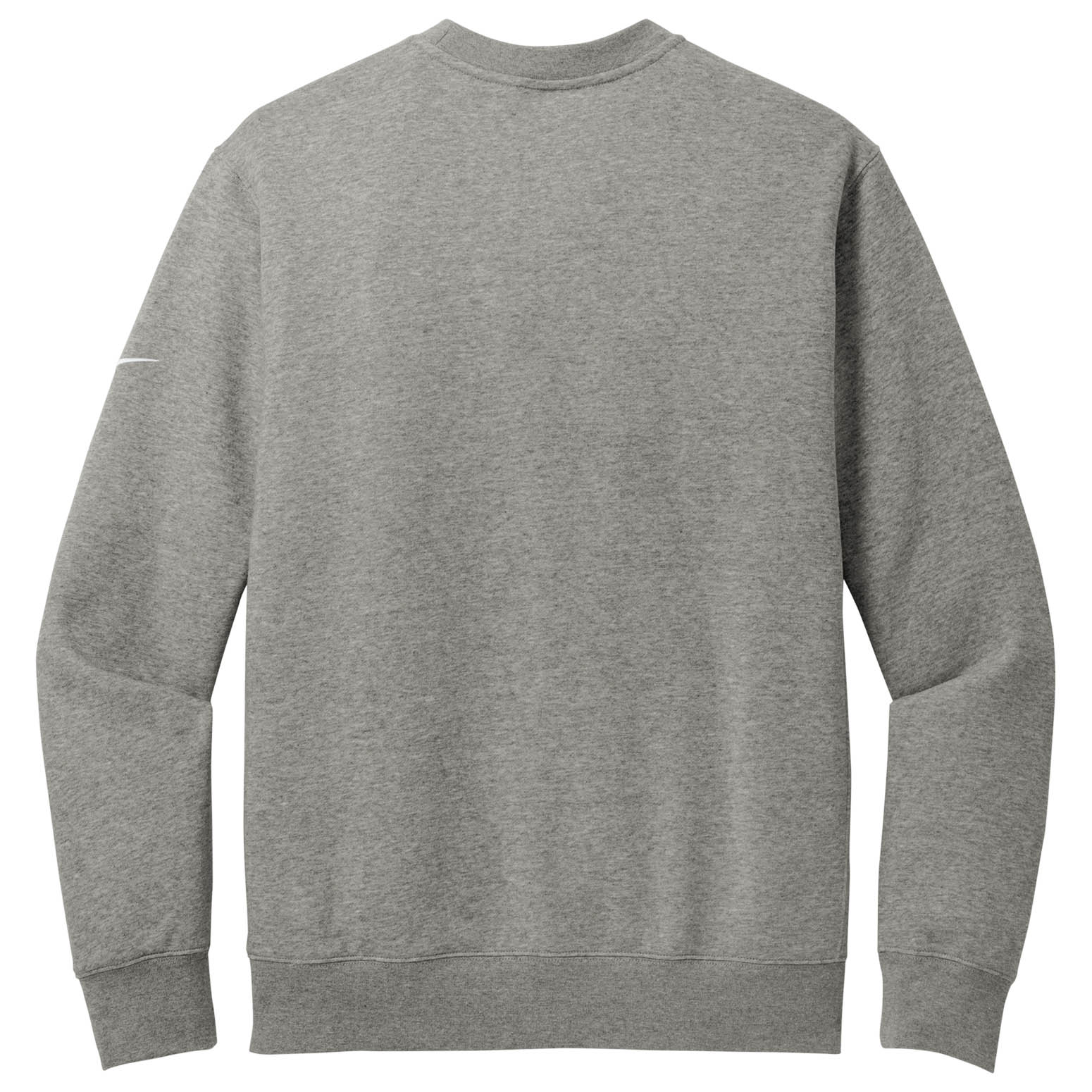 ★★Nike★★ Club Fleece Crew M Dark Grey Heather Light Smok Nike Club Fleece Sleeve Swoosh Crew | Product | SanMar