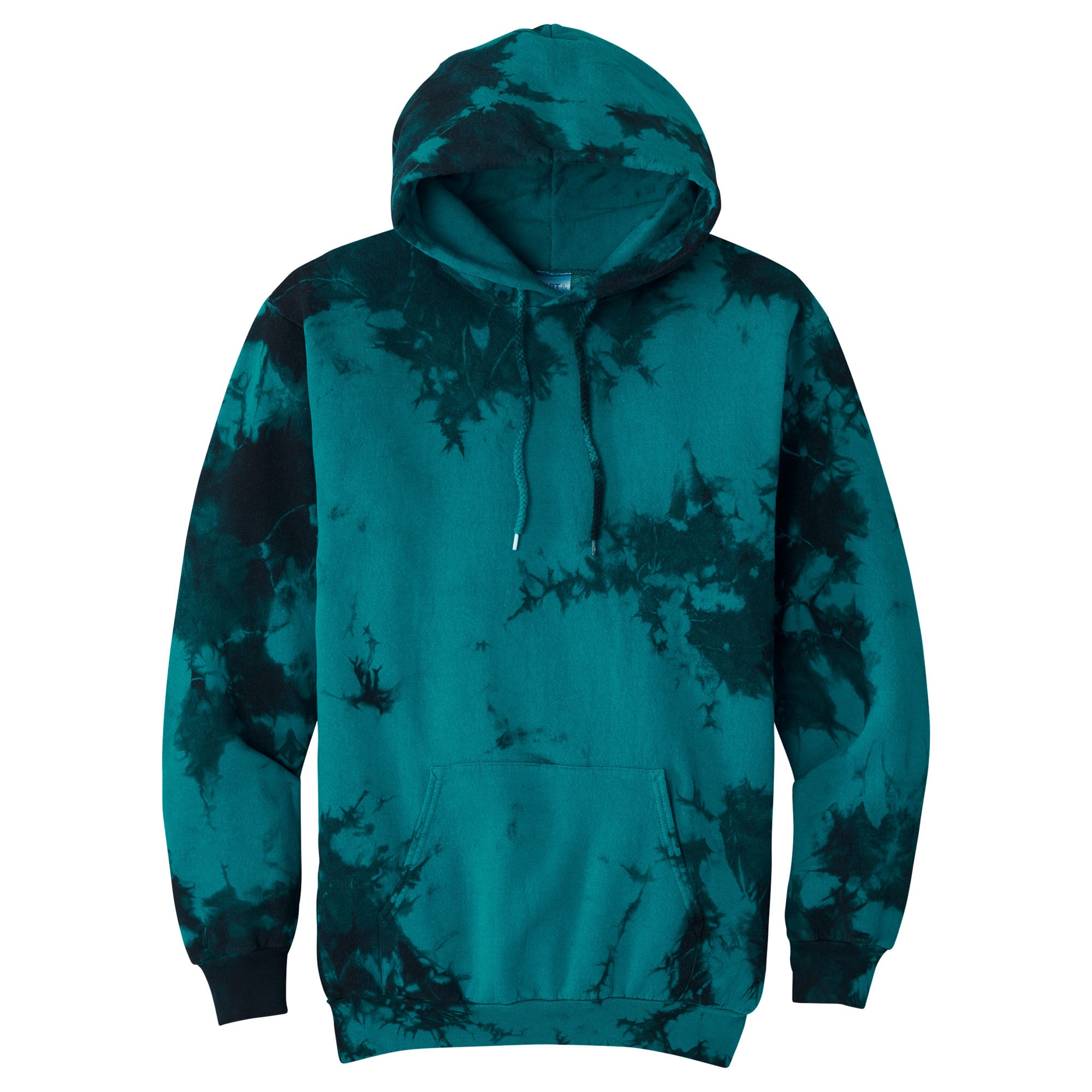 Port & Company PC144 Crystal Tie-Dye Pullover Hoodie - Black