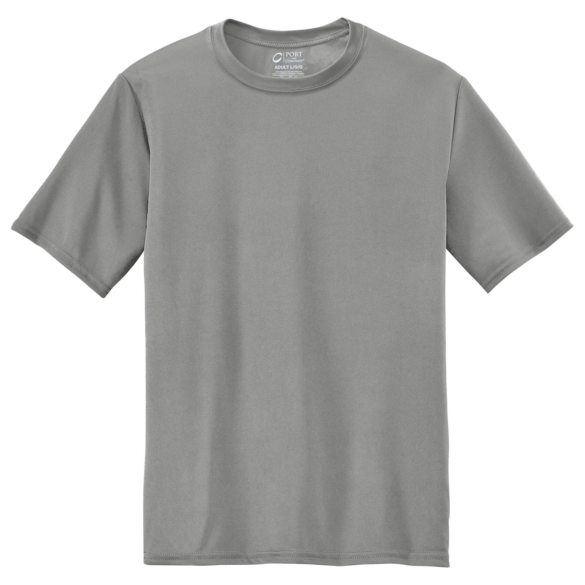 Port & Company PC380 Performance Tee - Grey Concrete | Full Source