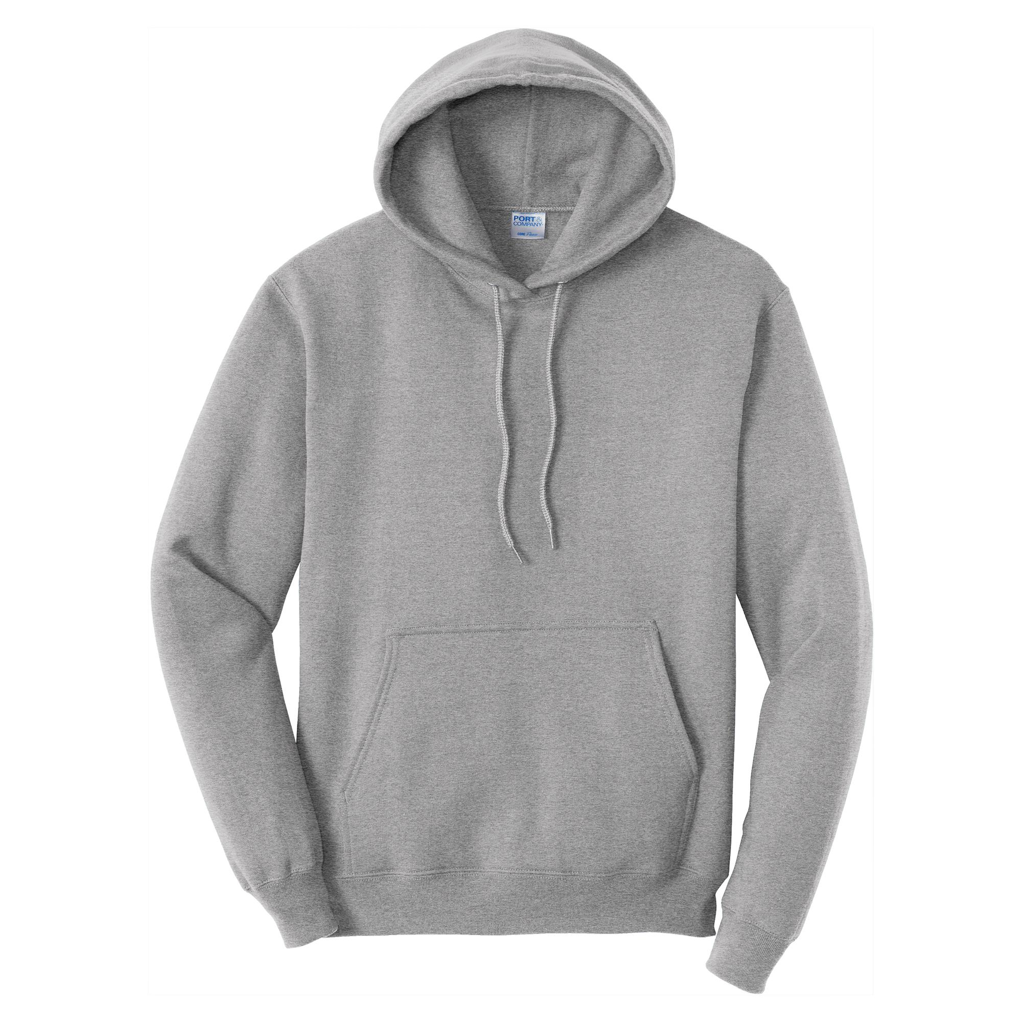 Port & Company PC78H Core Fleece Pullover Hooded Sweatshirt - Athletic ...