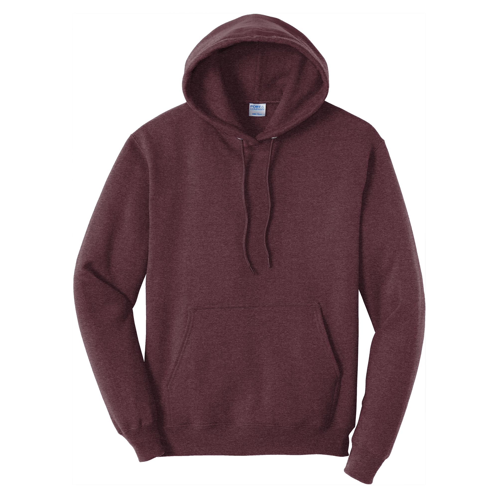 Port & Company PC78H Core Fleece Pullover Hooded Sweatshirt Heather