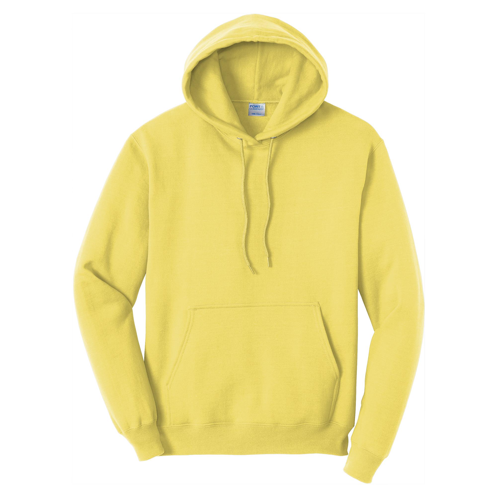 Port & Company PC78H Core Fleece Pullover Hooded Sweatshirt - Yellow ...