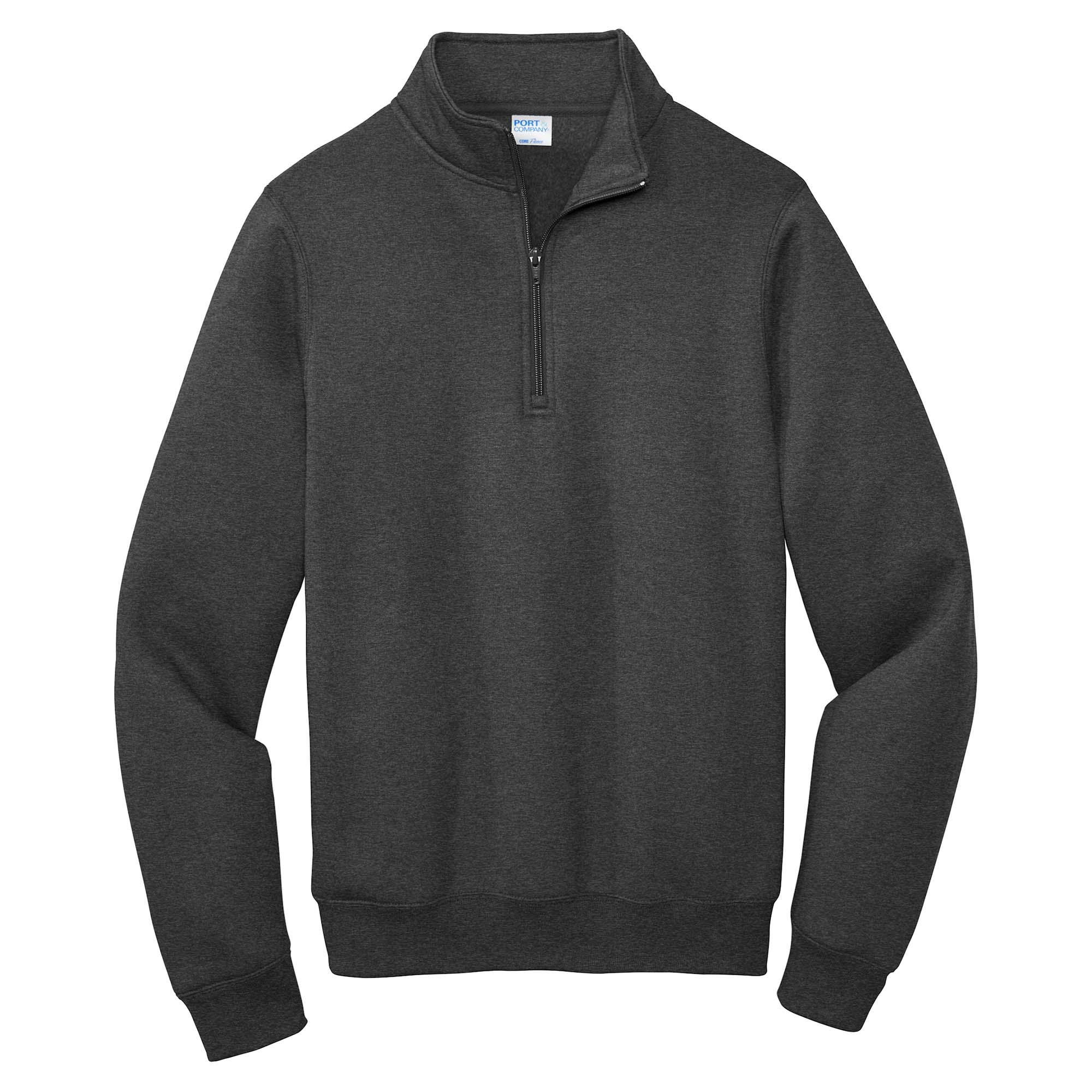 Port & Company PC78Q Core Fleece 1/4-Zip Pullover Sweatshirt - Dark ...