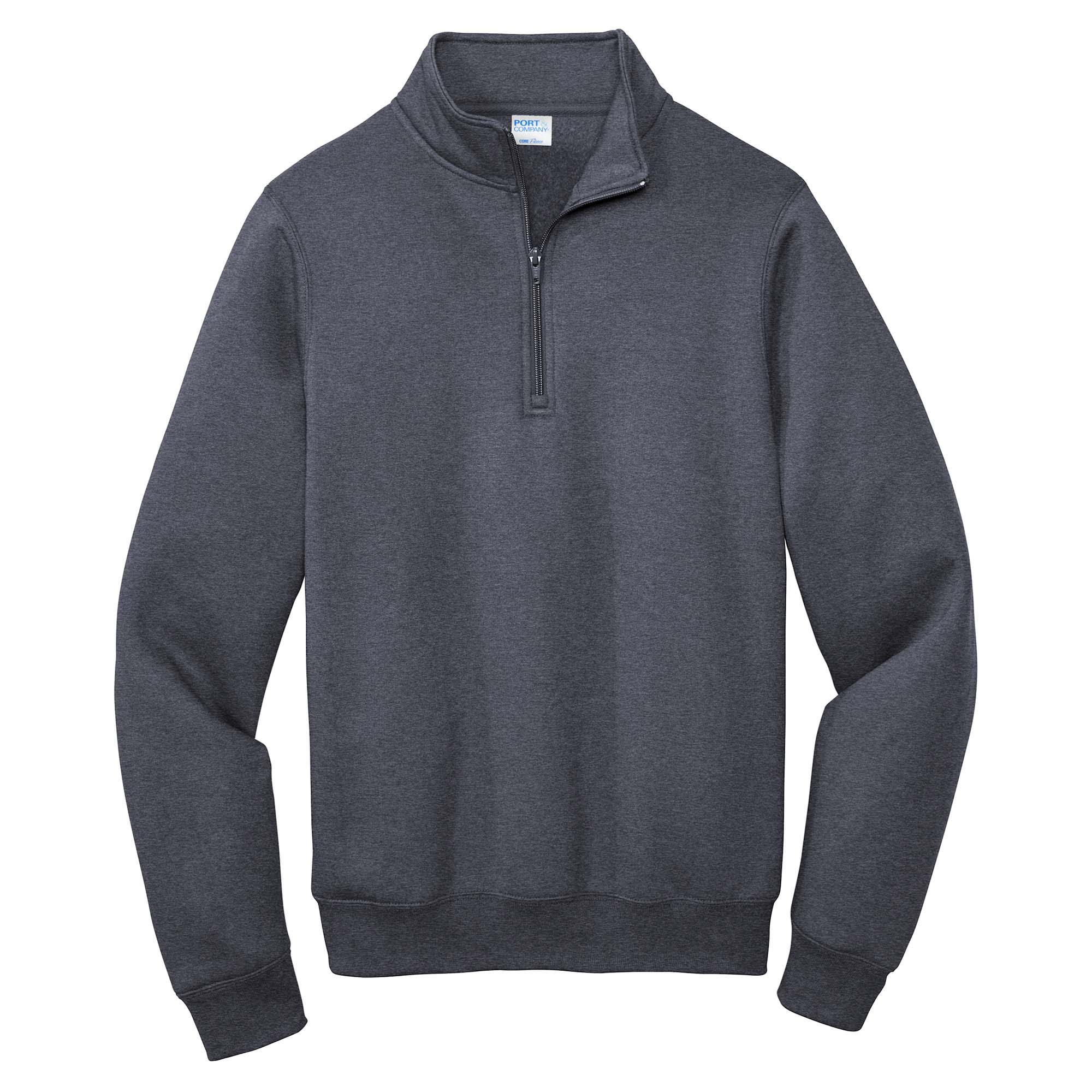 Port & Company PC78Q Core Fleece 1/4-Zip Pullover Sweatshirt - Heather ...