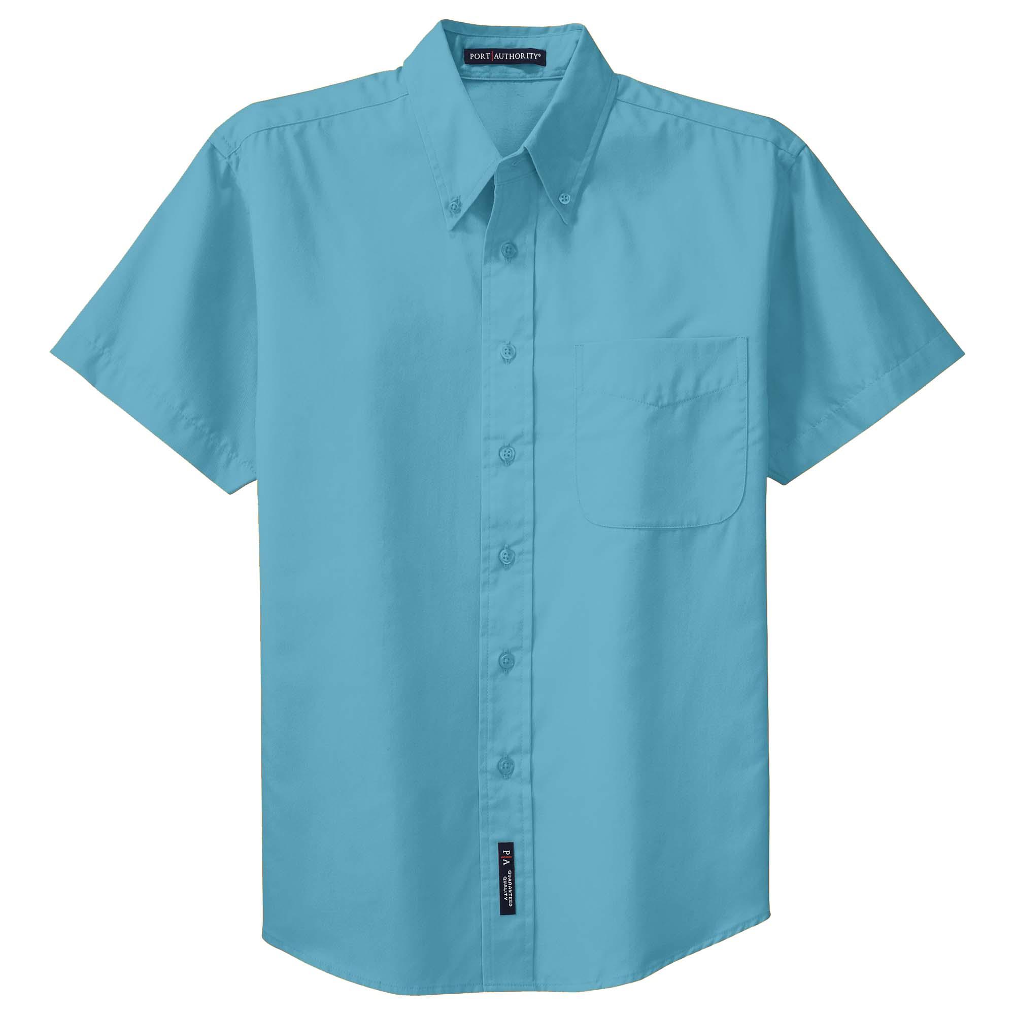 Eddie Bauer EB608 Short Sleeve Fishing Shirt - Blue Gill