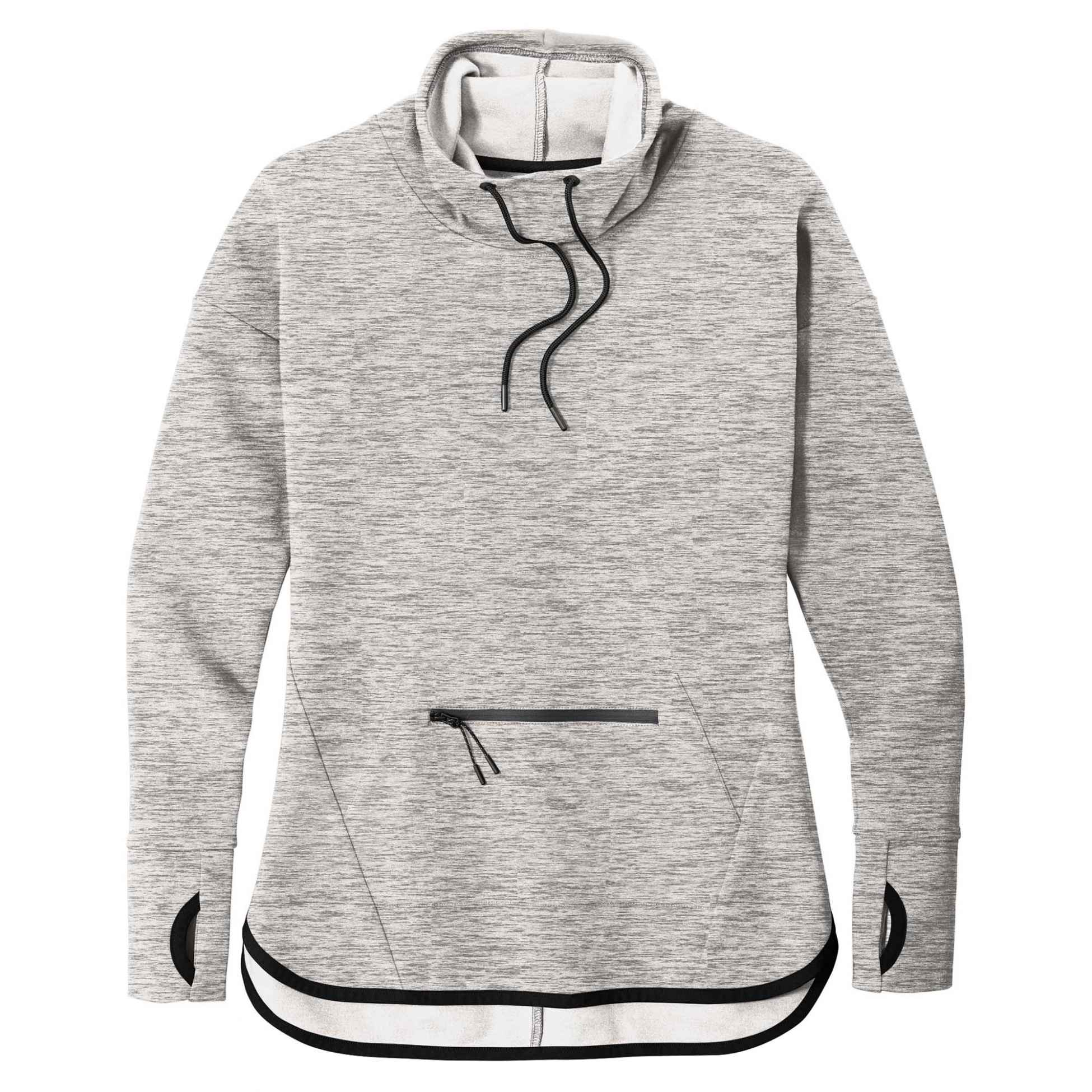 SportTek LST293 Ladies Triumph Cowl Neck Pullover Athletic Heather