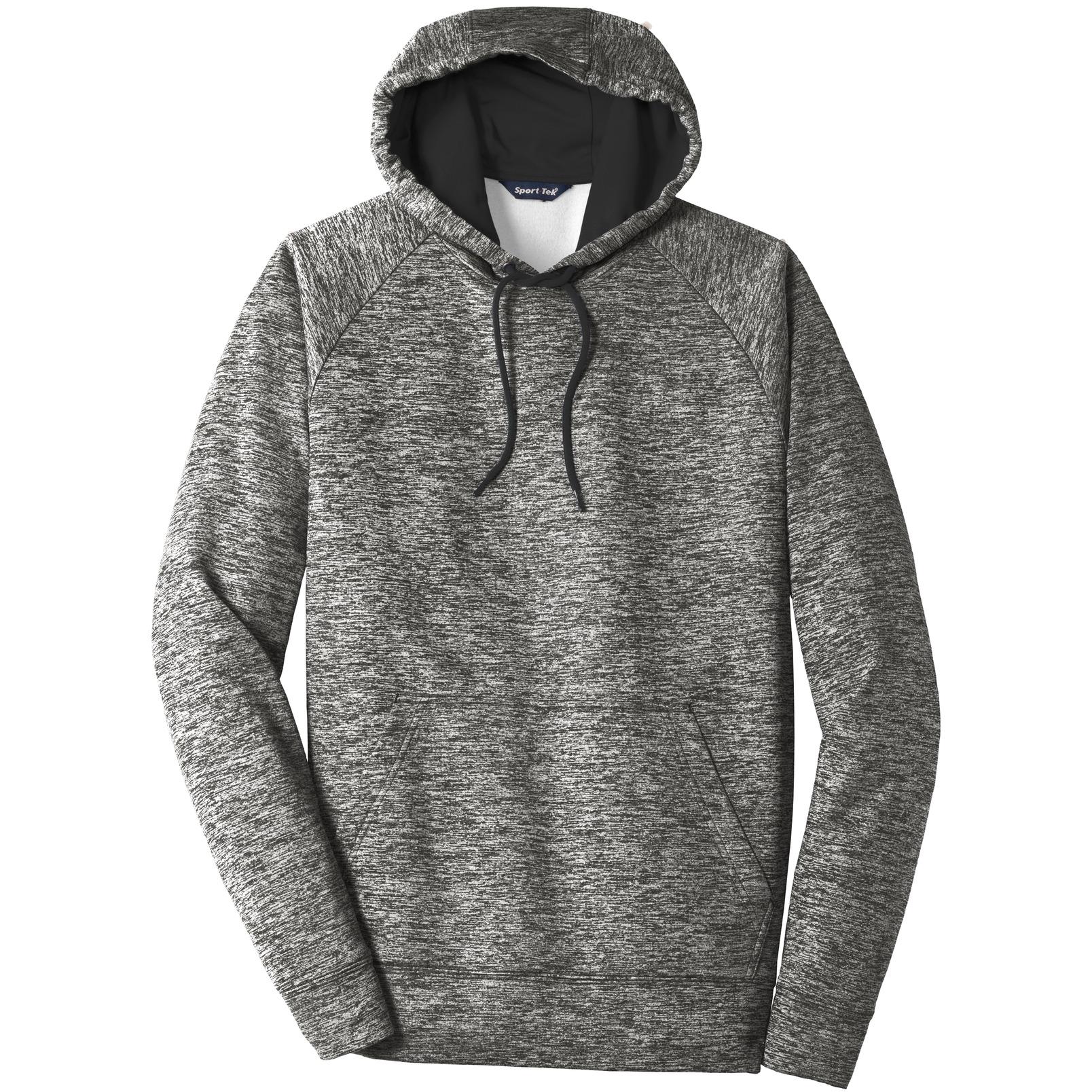 Sport-Tek PosiCharge Electric Heather Fleece Hooded Pullover - ST225, Colorblock Design - View #12