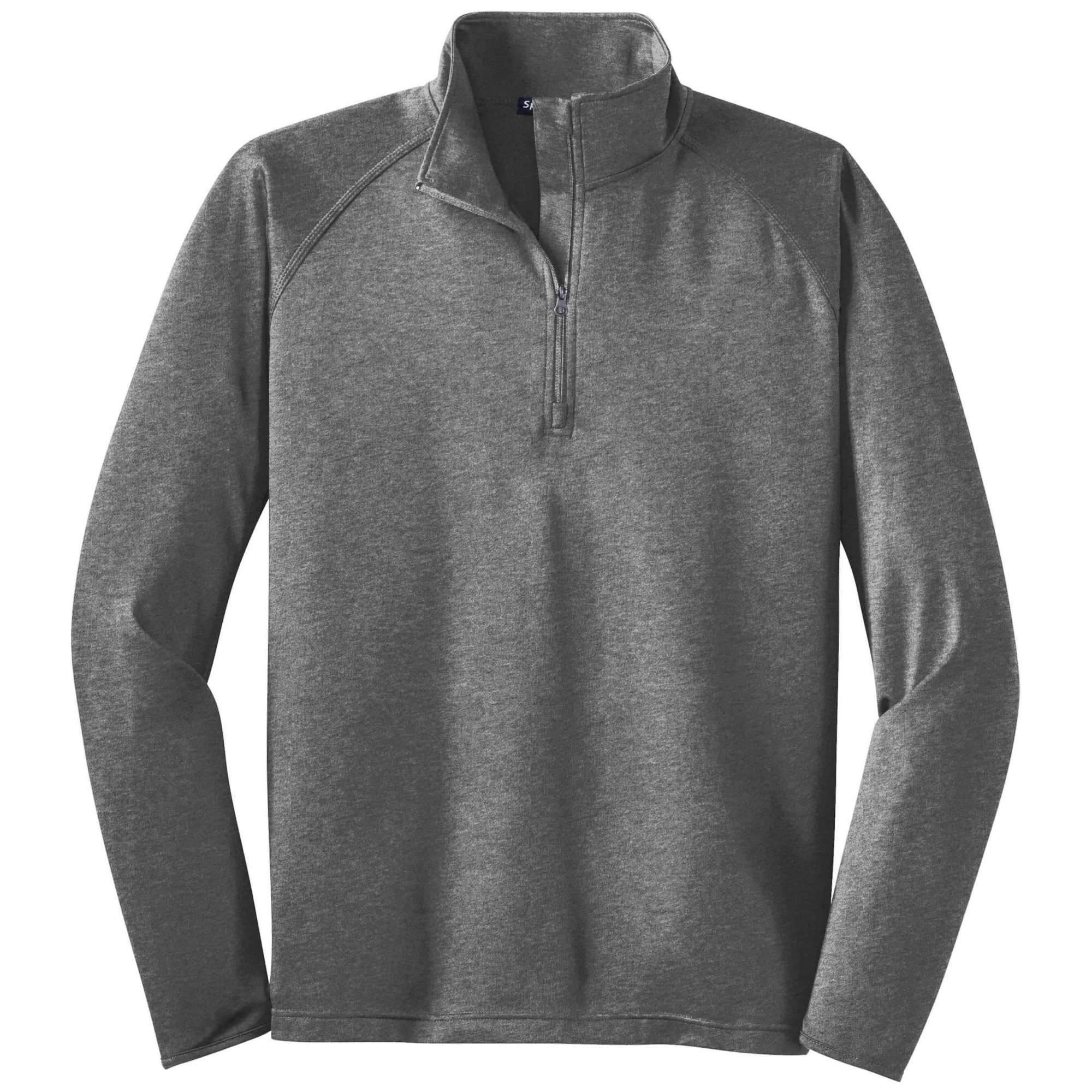 [FOTTSFOTTS] / ☆ SCOOP TEE / CHARCOAL Sport-Tek Sport-Wick Stretch Reflective Heather 1/2-Zip