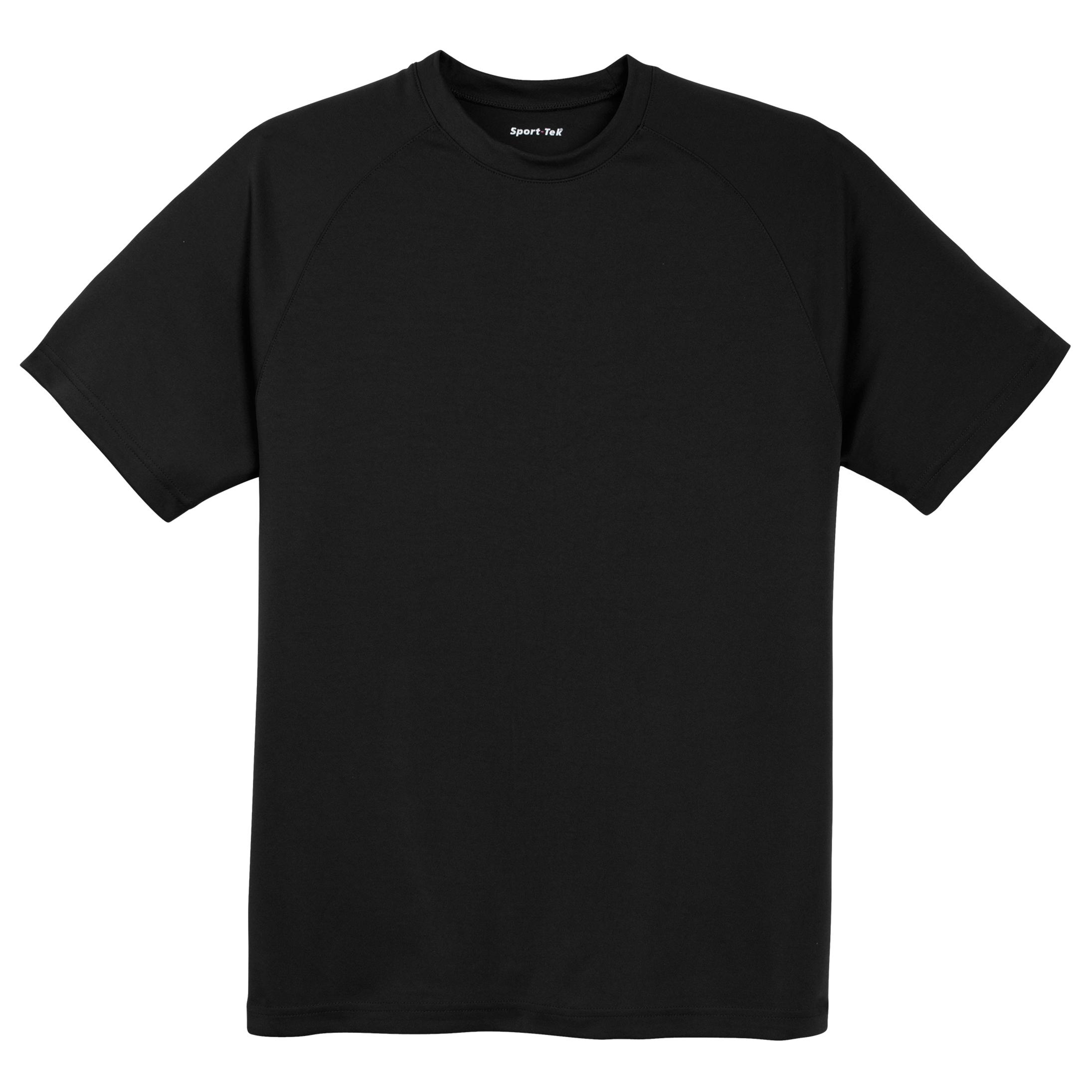 Sport-Tek T473 Dry Zone Short Sleeve Raglan T-Shirt - Black