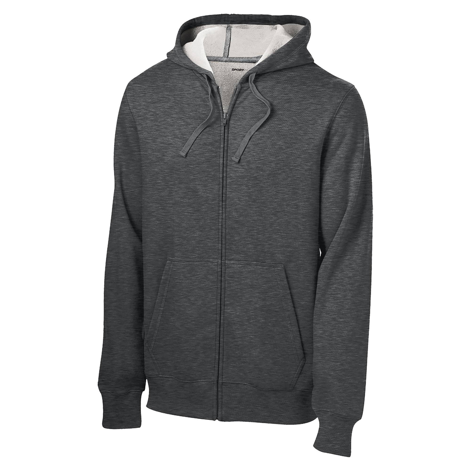 Sport-Tek ST258 Full-Zip Hooded Sweatshirt - Graphite Heather